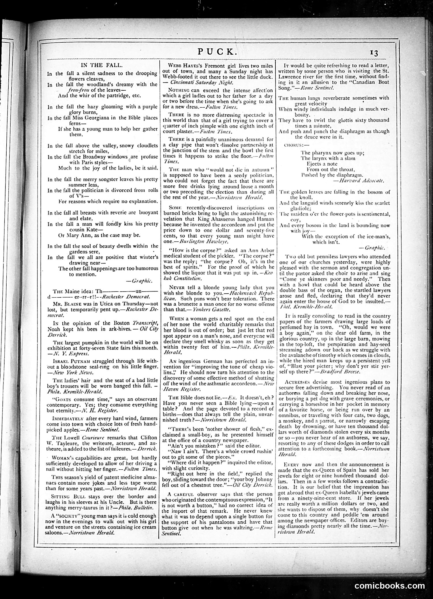 Puck — September 25, 1878 — page 13 of 16
