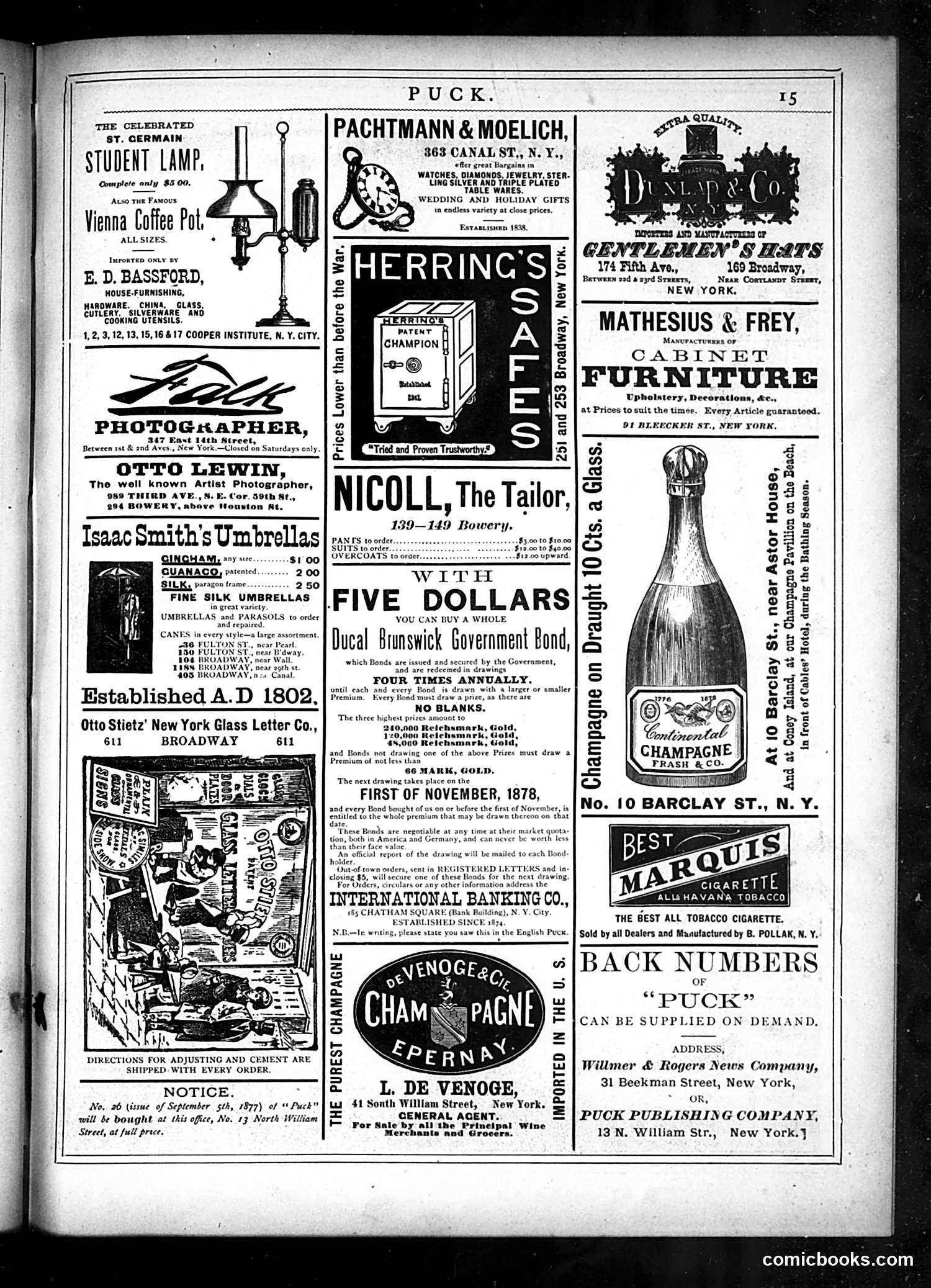Puck — October 23, 1878 — page 15 of 16