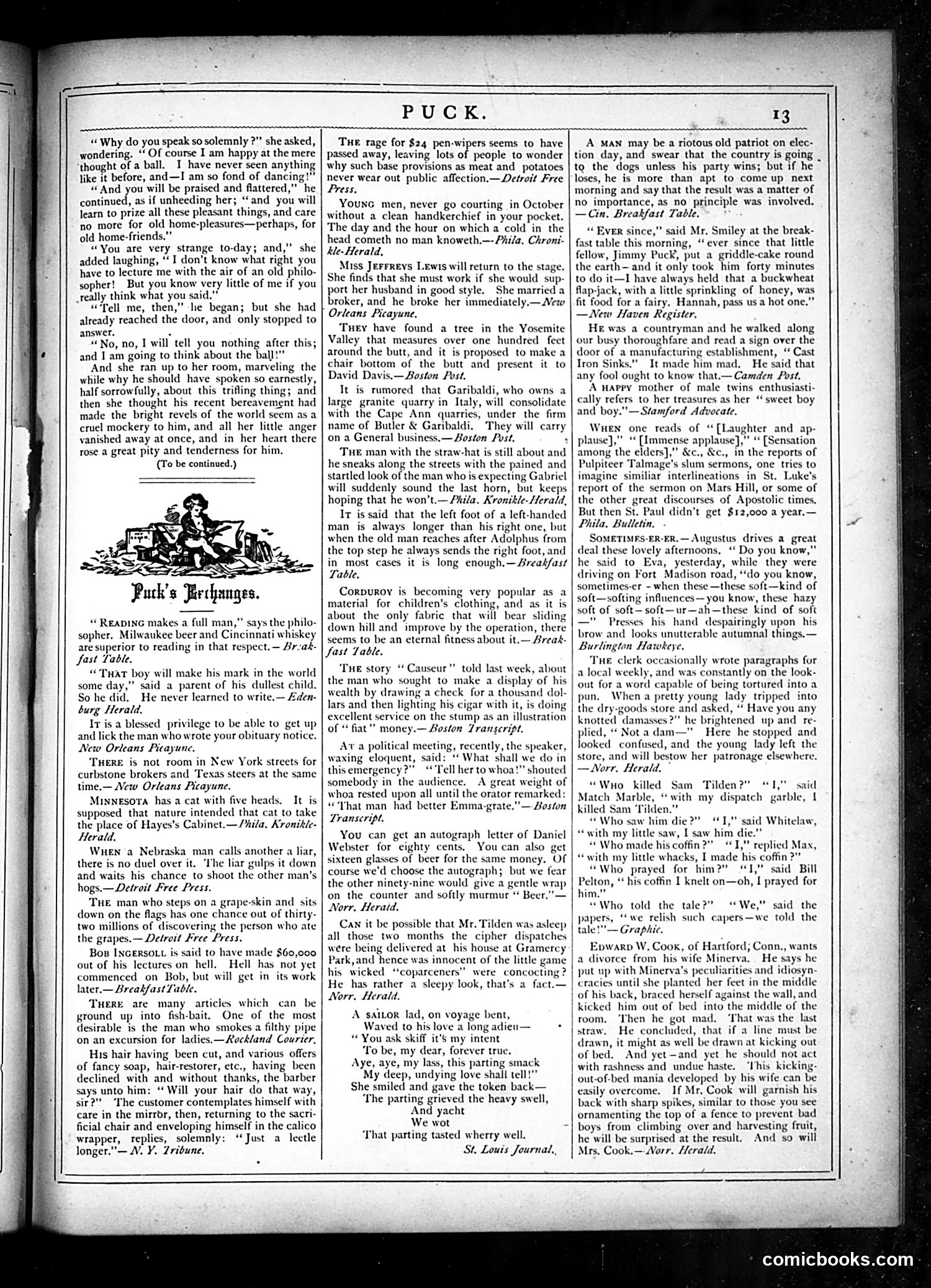 Puck — October 30, 1878 — page 13 of 16