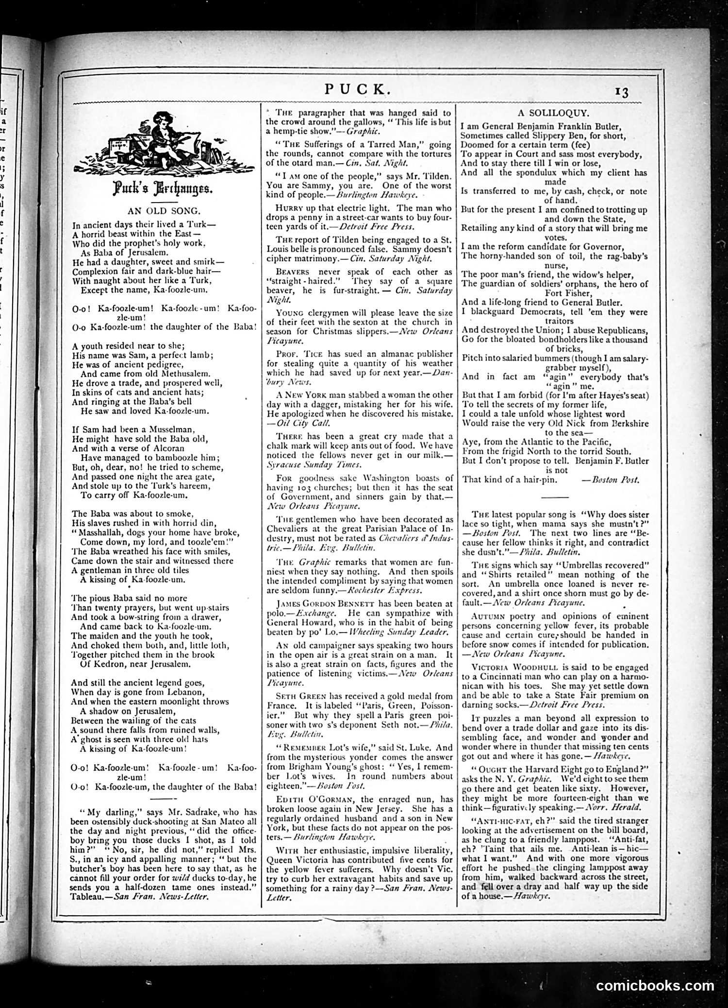 Puck — November 6, 1878 — page 13 of 16