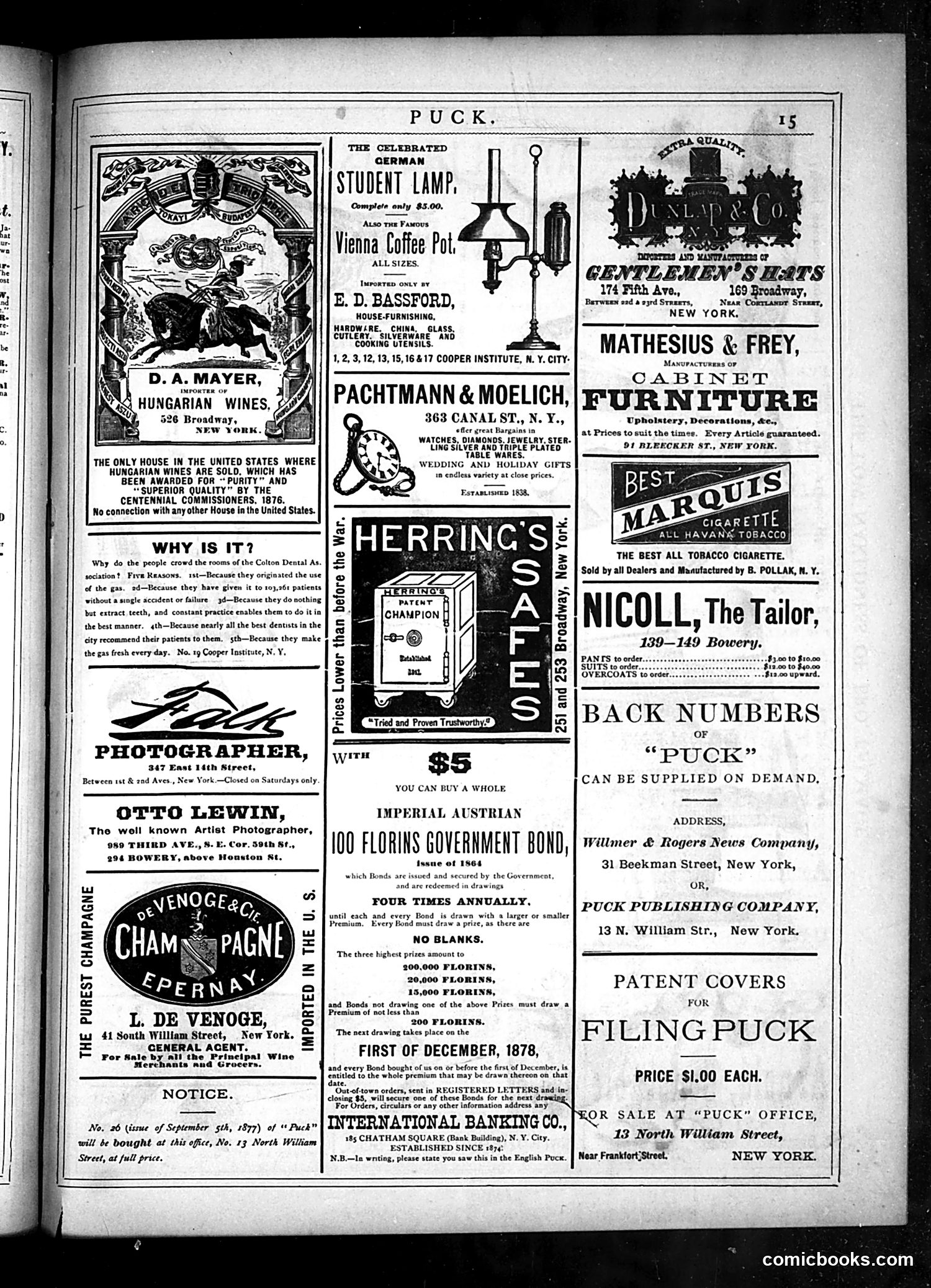 Puck — November 6, 1878 — page 15 of 16