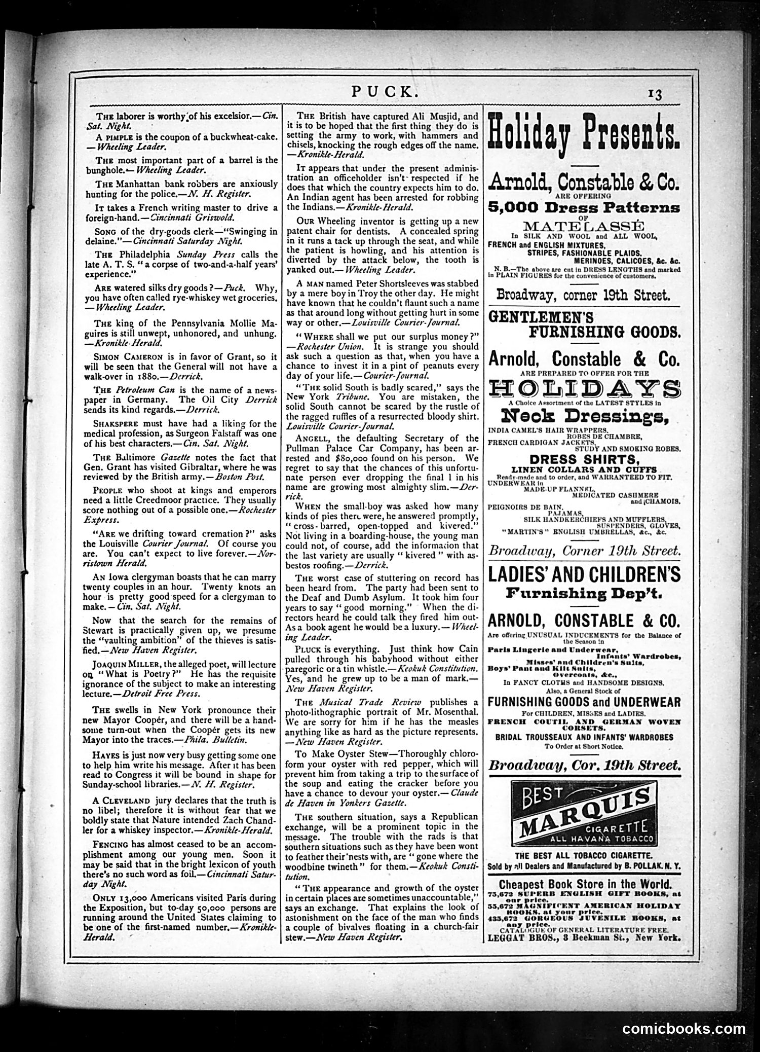 Puck — December 4, 1878 — page 13 of 16