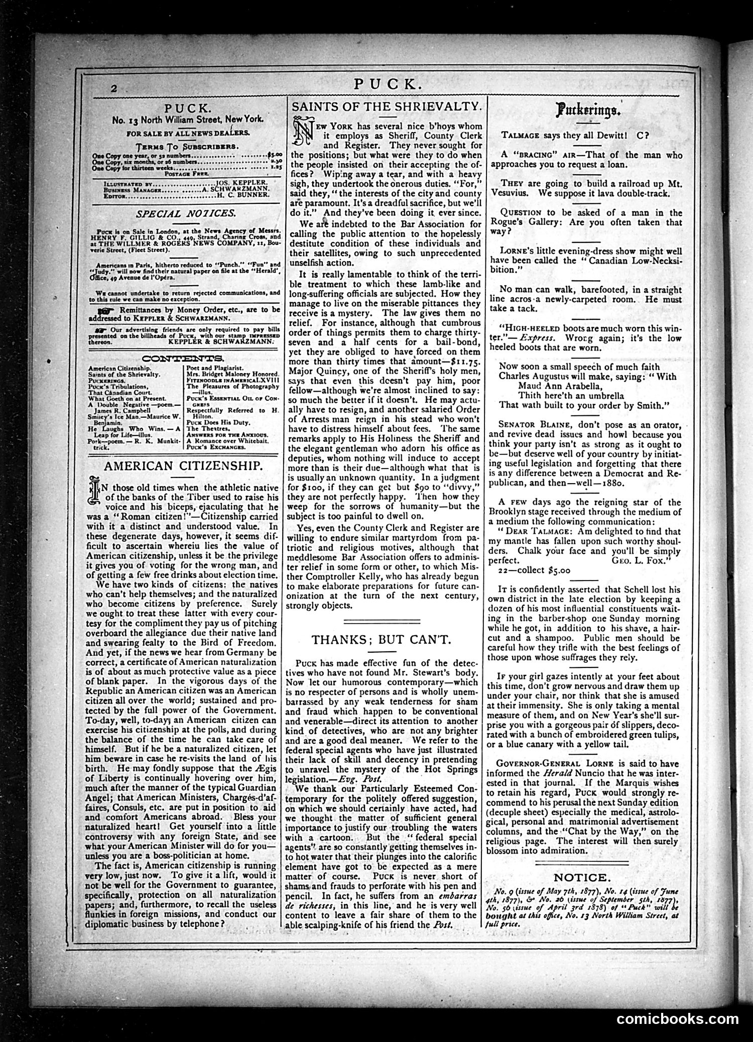 Puck — December 18, 1878 — page 2 of 17