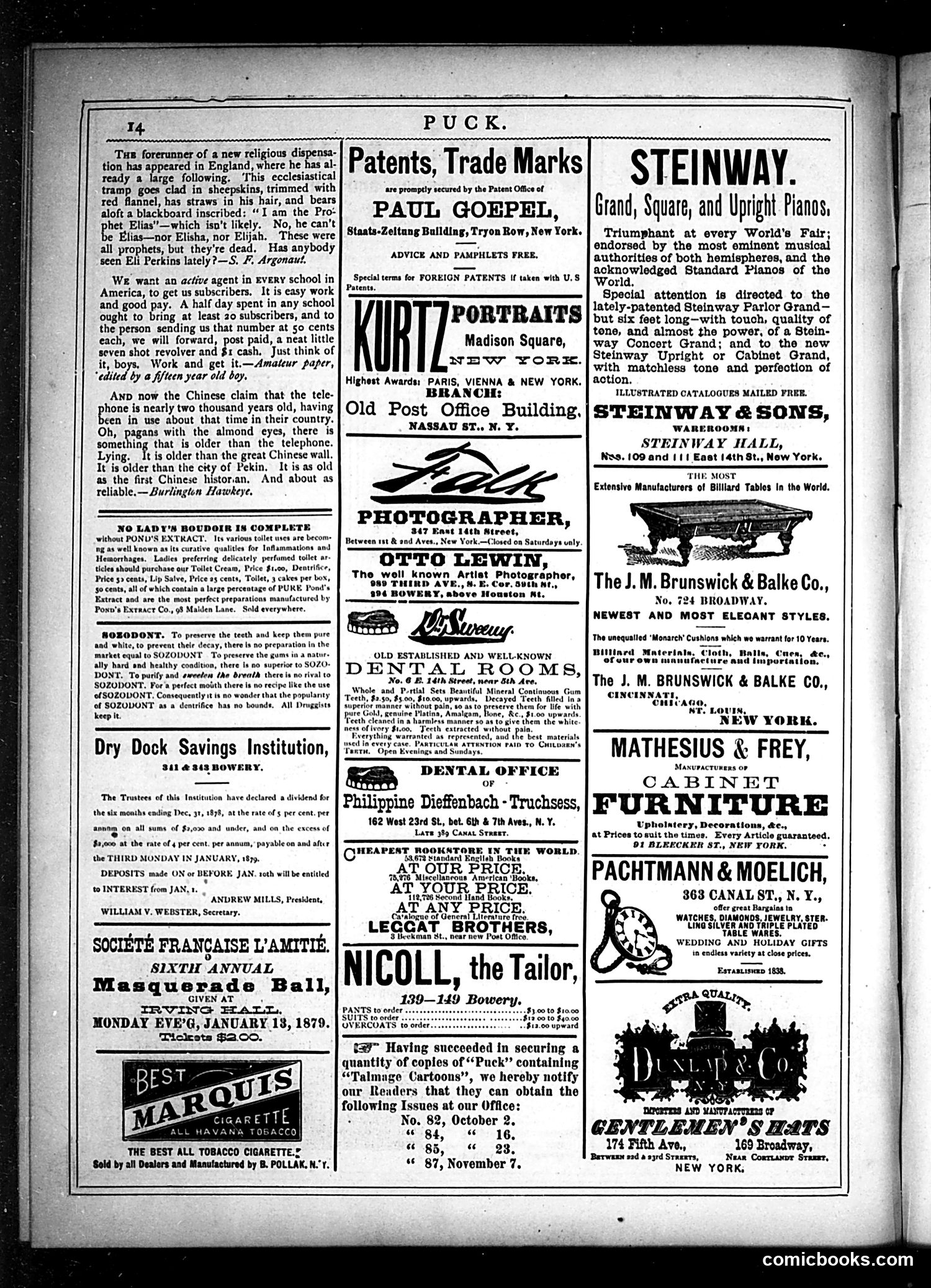 Puck — January 8, 1879 — page 14 of 16