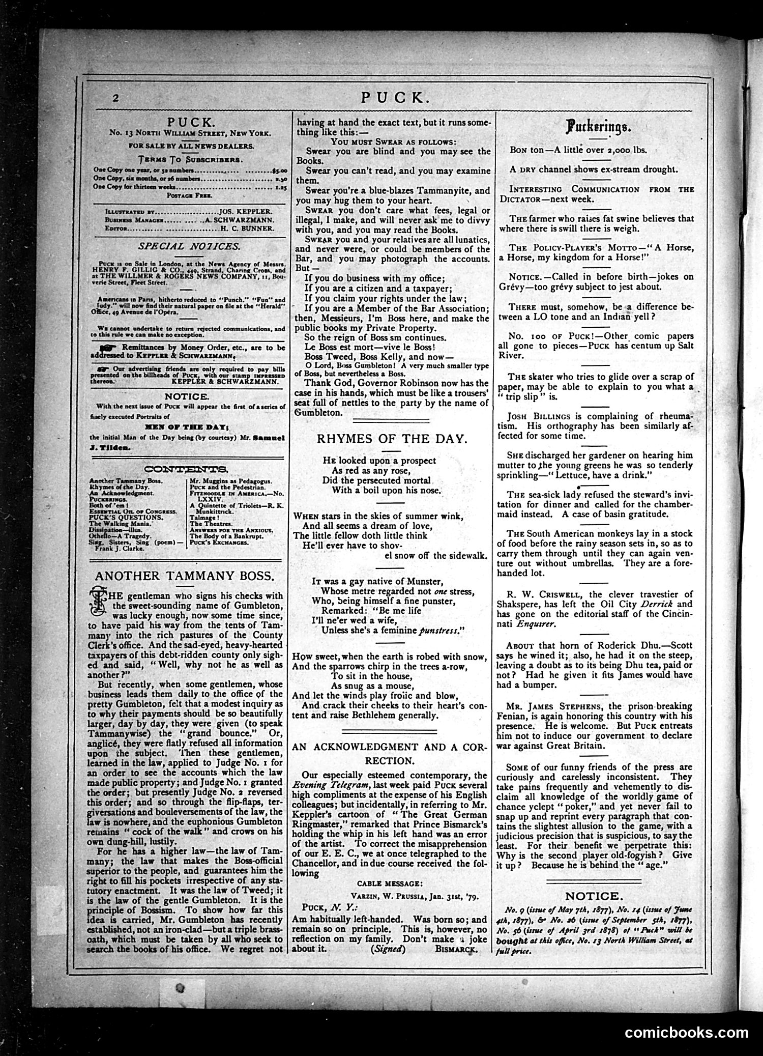 Puck — February 5, 1879 — page 2 of 16