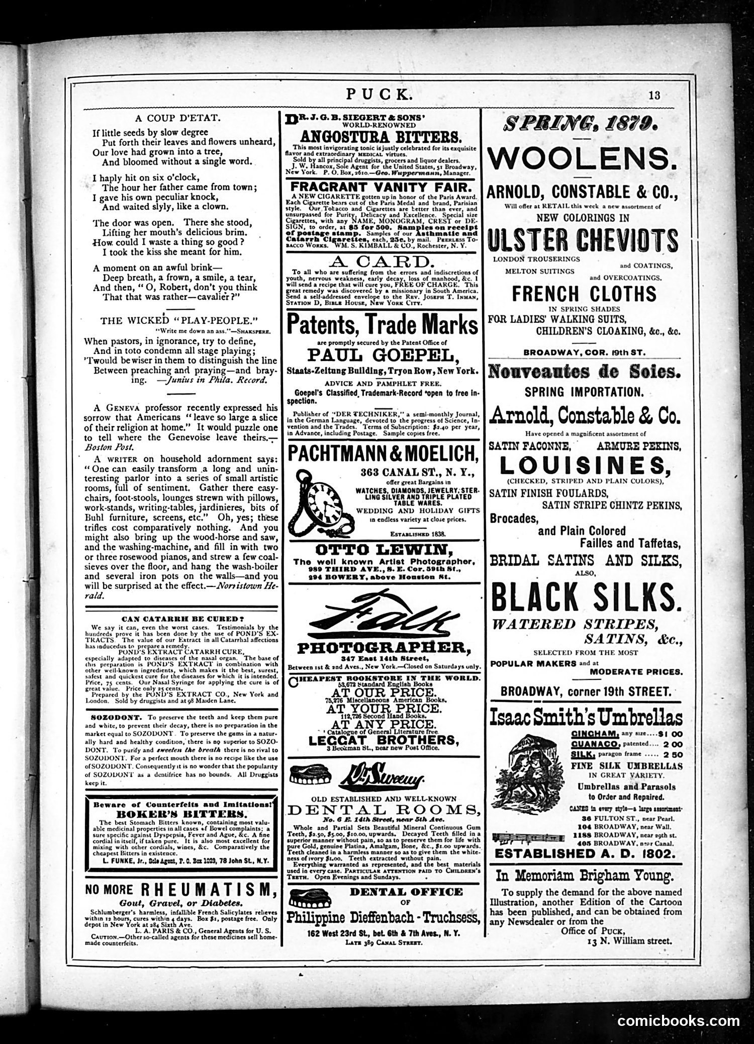 Puck — March 12, 1879 — page 13 of 16