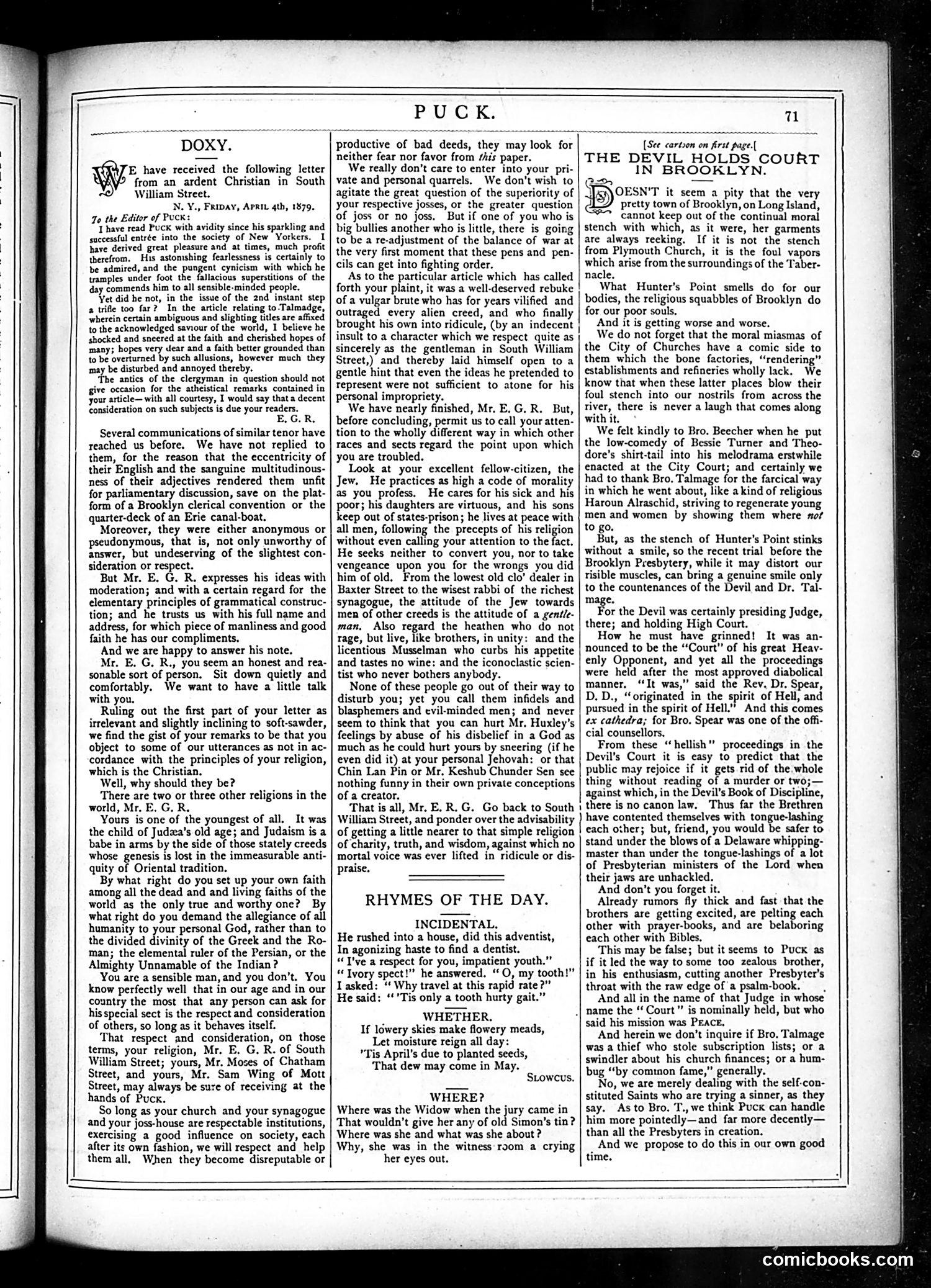 Puck — April 9, 1879 — page 7 of 16