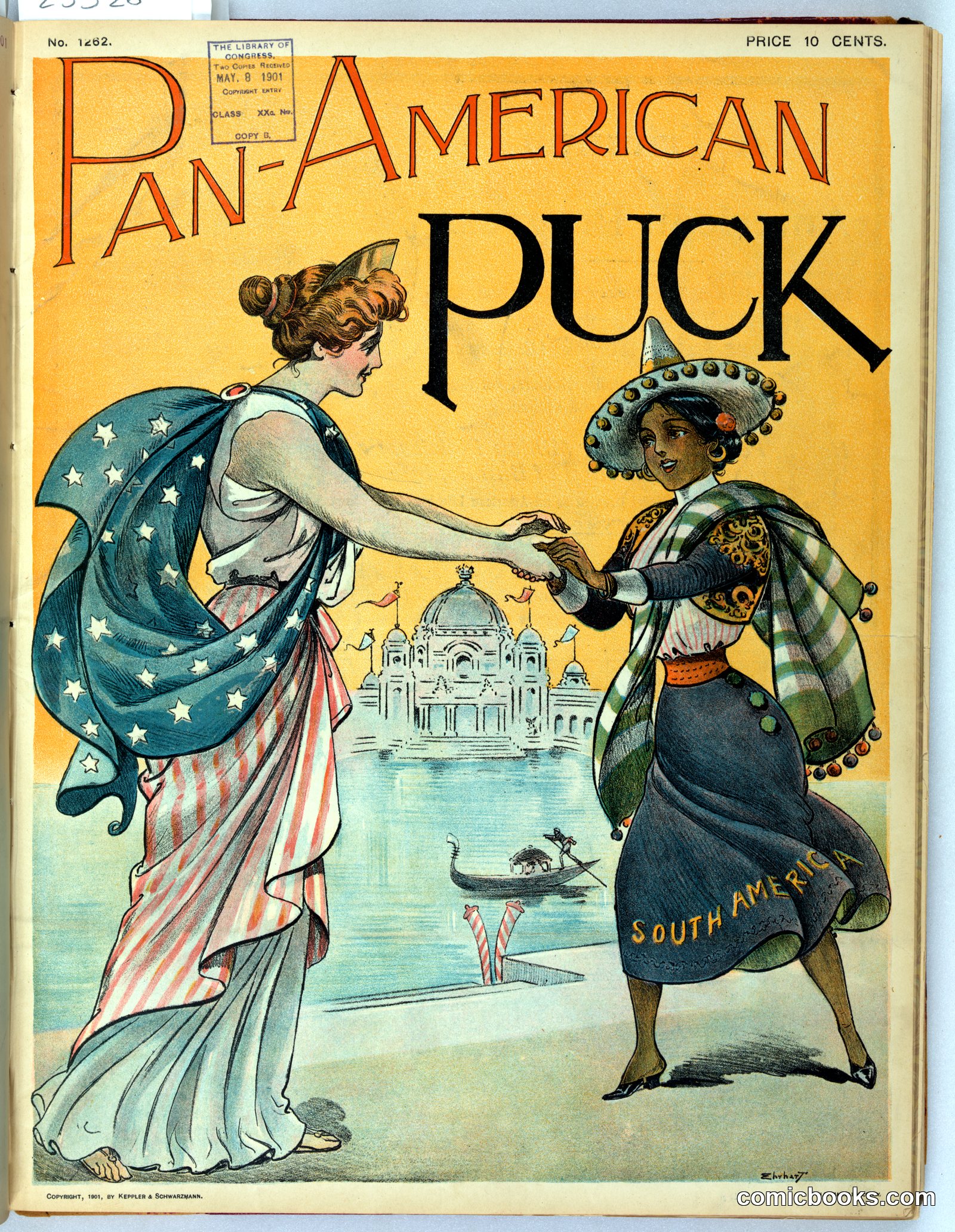 Pan-American Puck by Ehrhart, S. D. (Samuel D.), approximately 1862-1937, artist