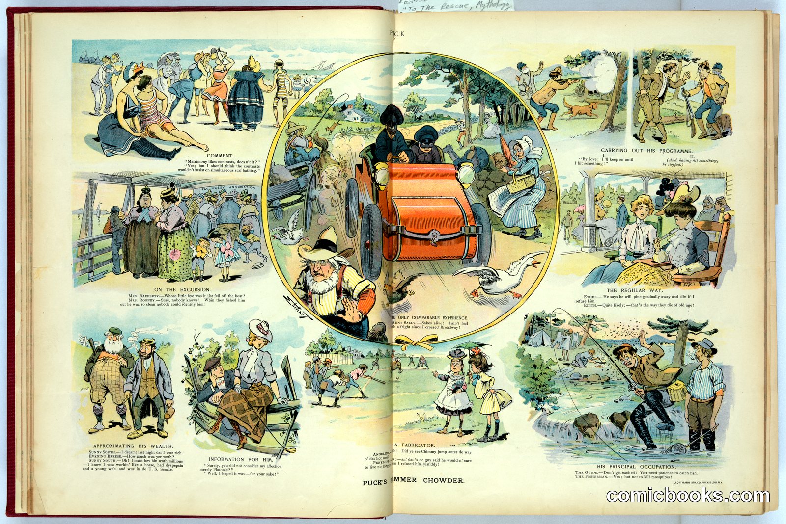 Puck's Summer Chowder by Ehrhart, S. D. (Samuel D.), approximately 1862-1937, artist