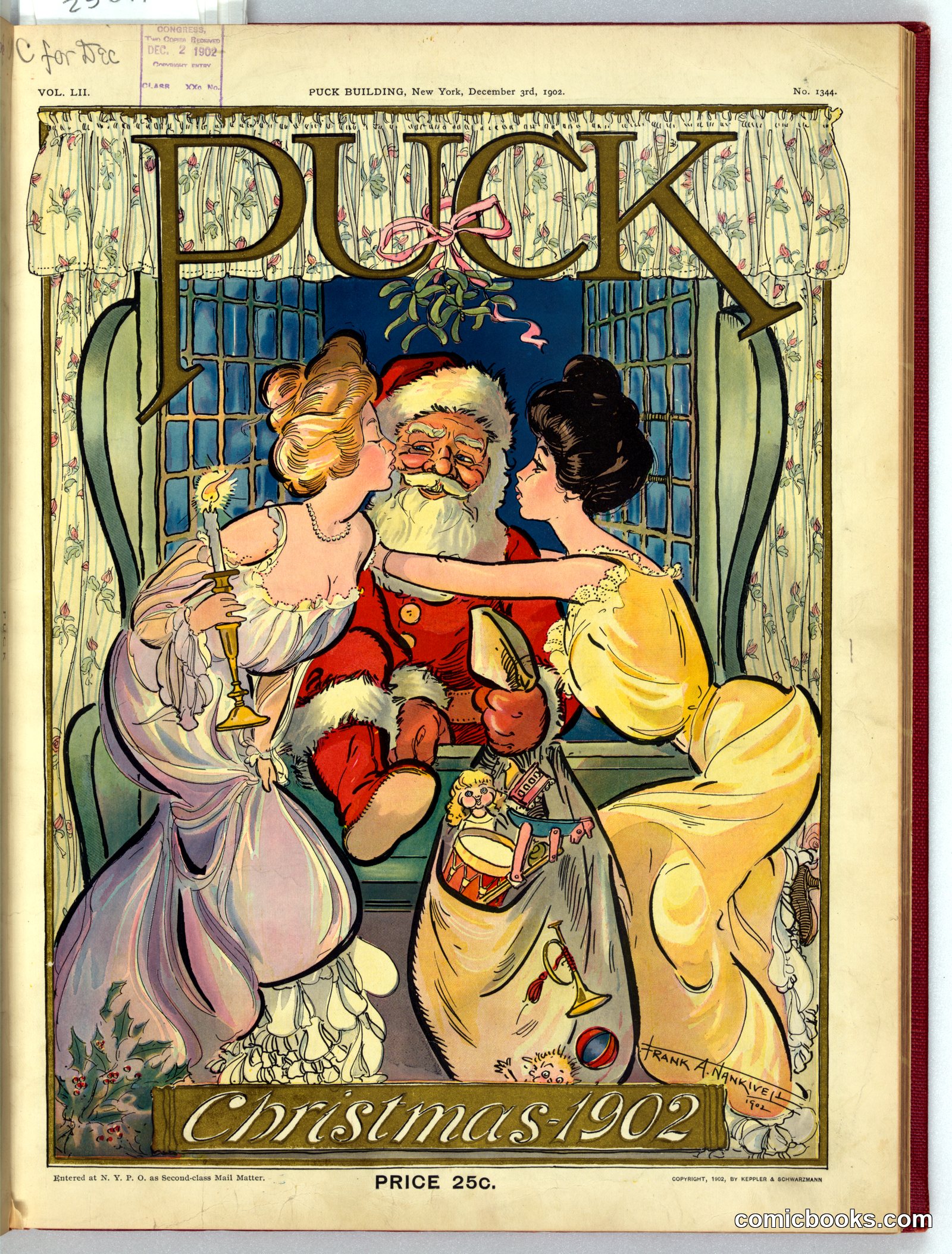 Puck Christmas 1902 by Nankivell, Frank A. (Frank Arthur), 1869-1959, artist