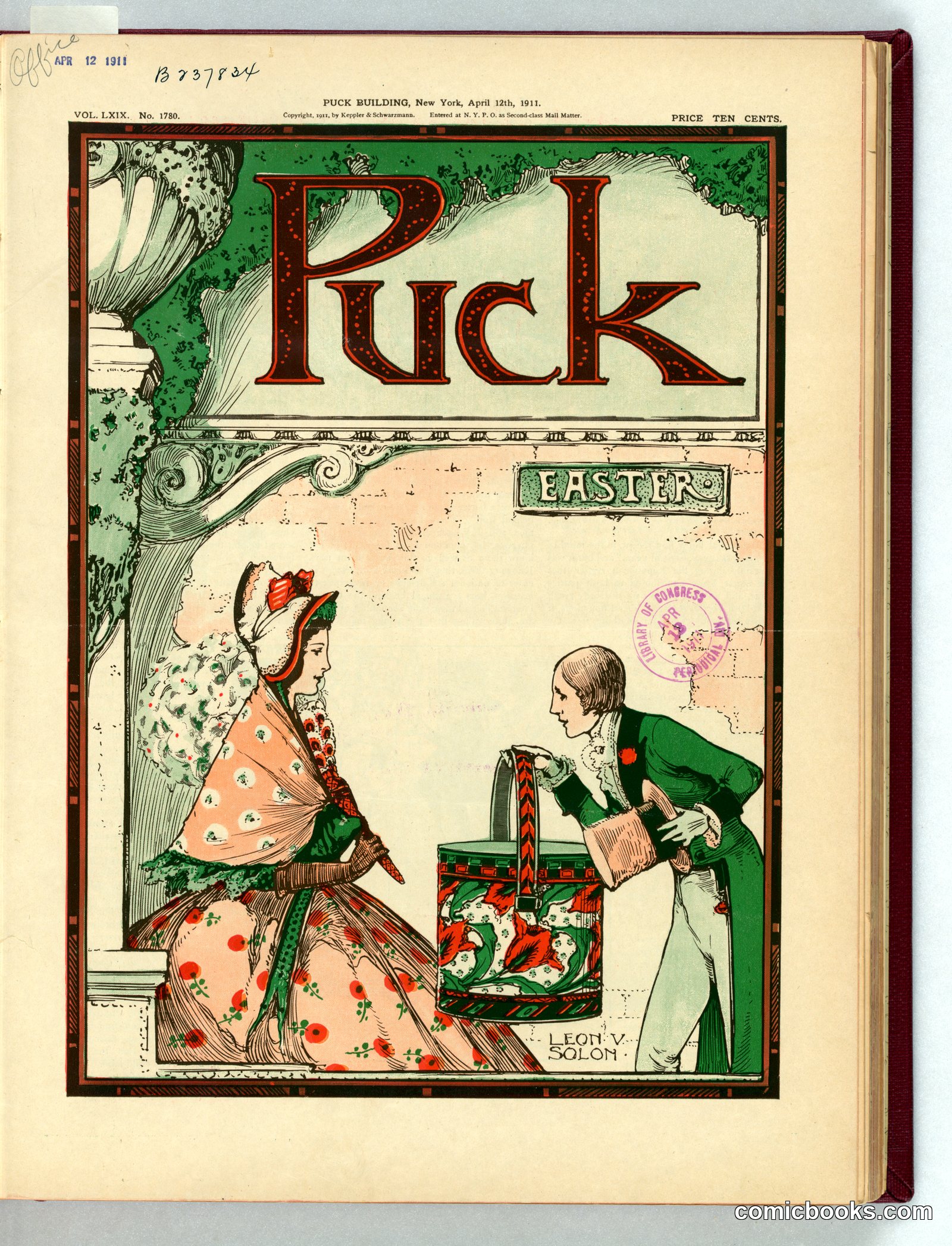 Puck Easter by Solon, Leon V. (Leon Victor), 1872-1957, artist