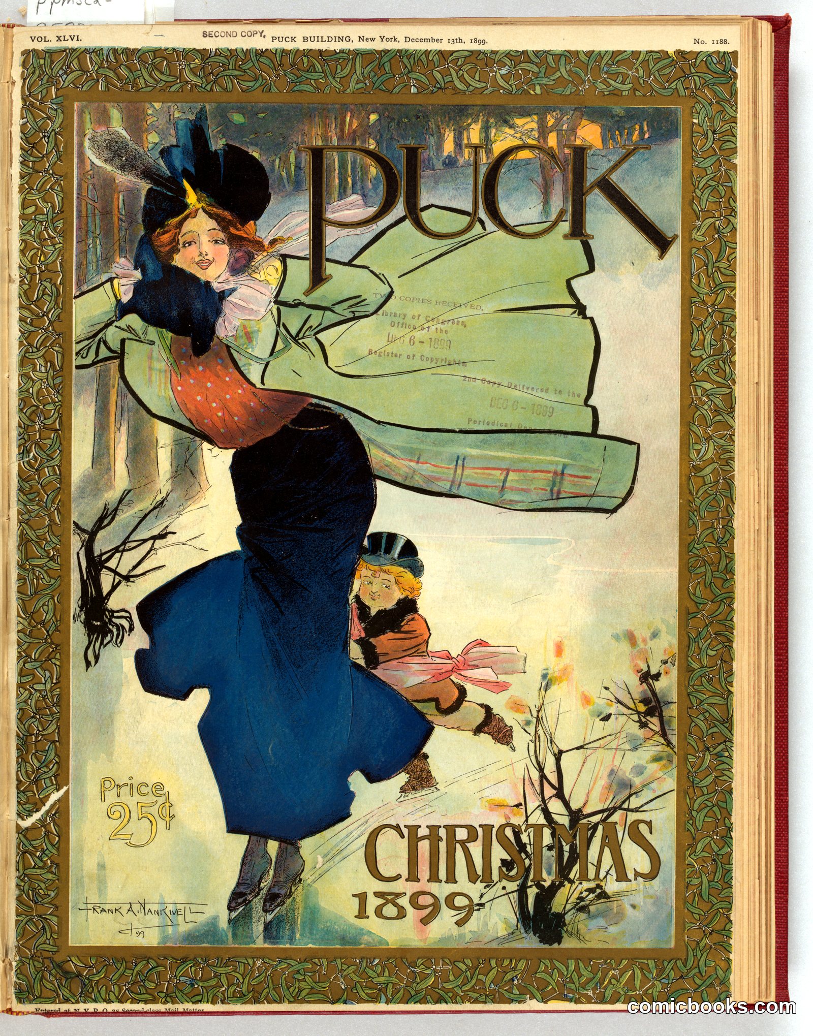 Puck Christmas 1899 by Nankivell, Frank A. (Frank Arthur), 1869-1959, artist