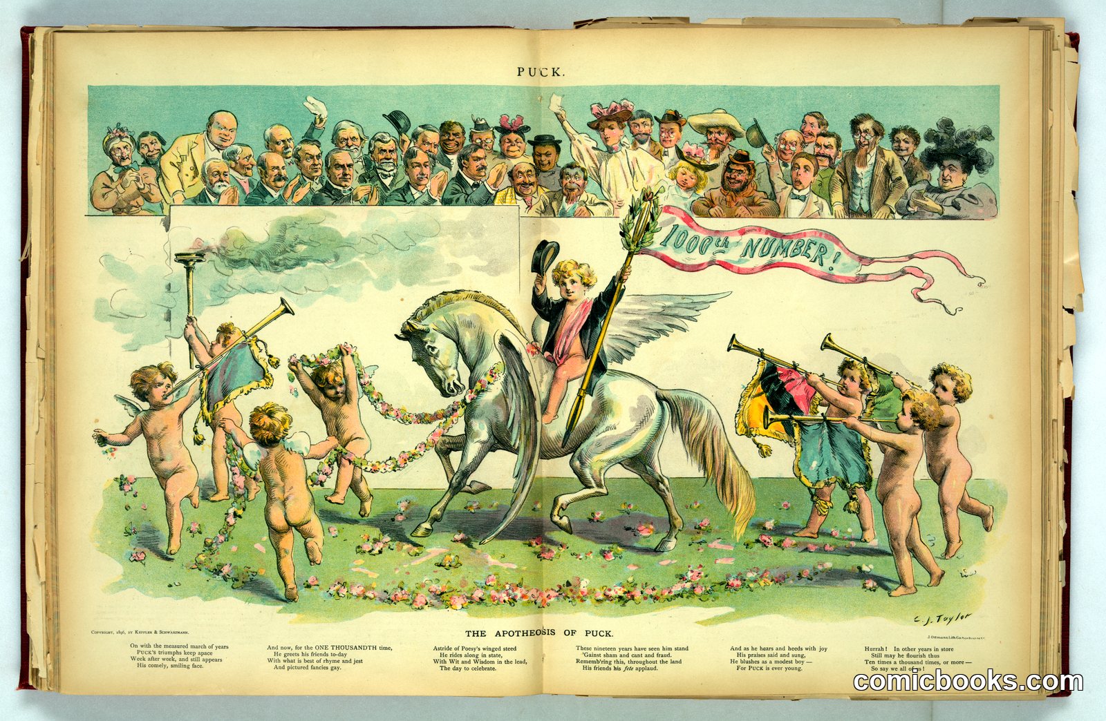 The Apotheosis of Puck by Taylor, Charles Jay, 1855-1929, artist