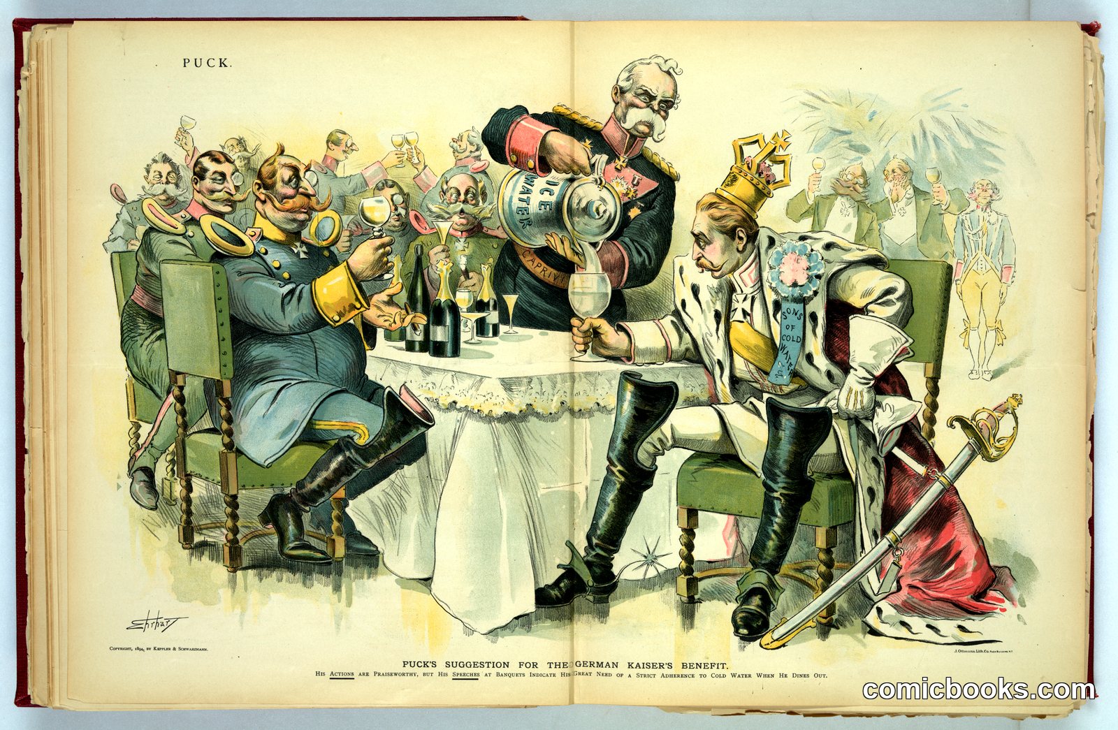 Puck's Suggestion for the German Kaiser's Benefit by Ehrhart, S. D. (Samuel D.), approximately 1862-1937, artist