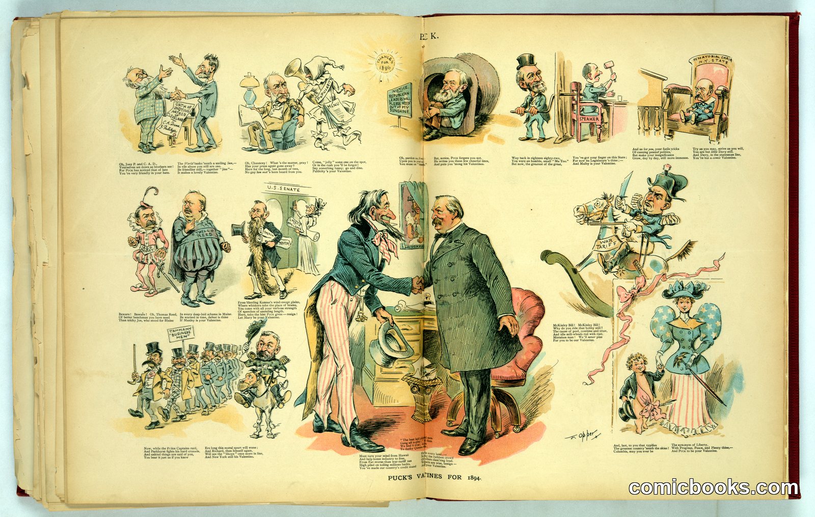 Puck's Valentines for 1894 by Opper, Frederick Burr, 1857-1937, artist