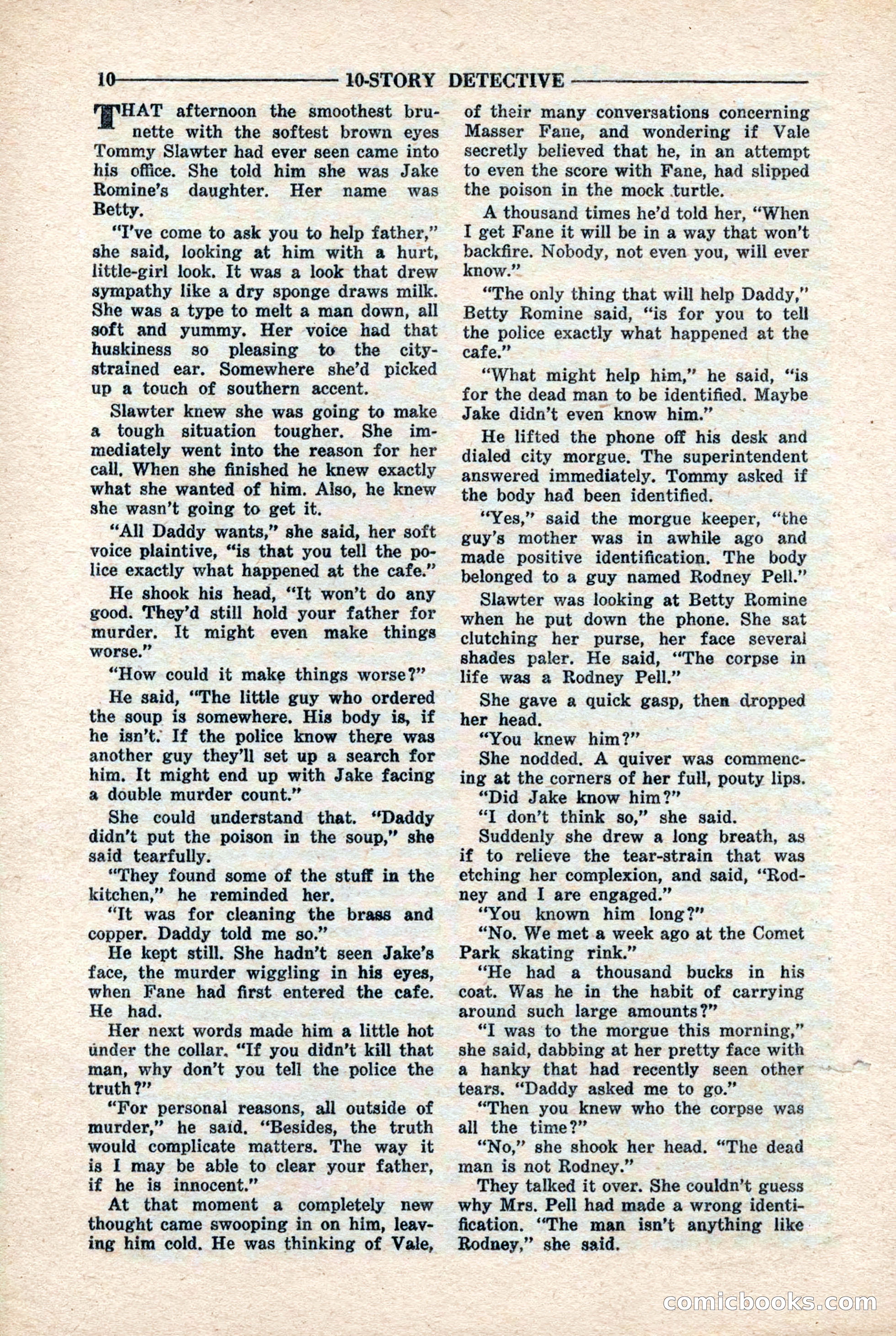 10-Story Detective Magazine, April 1946 — page 12 of 84