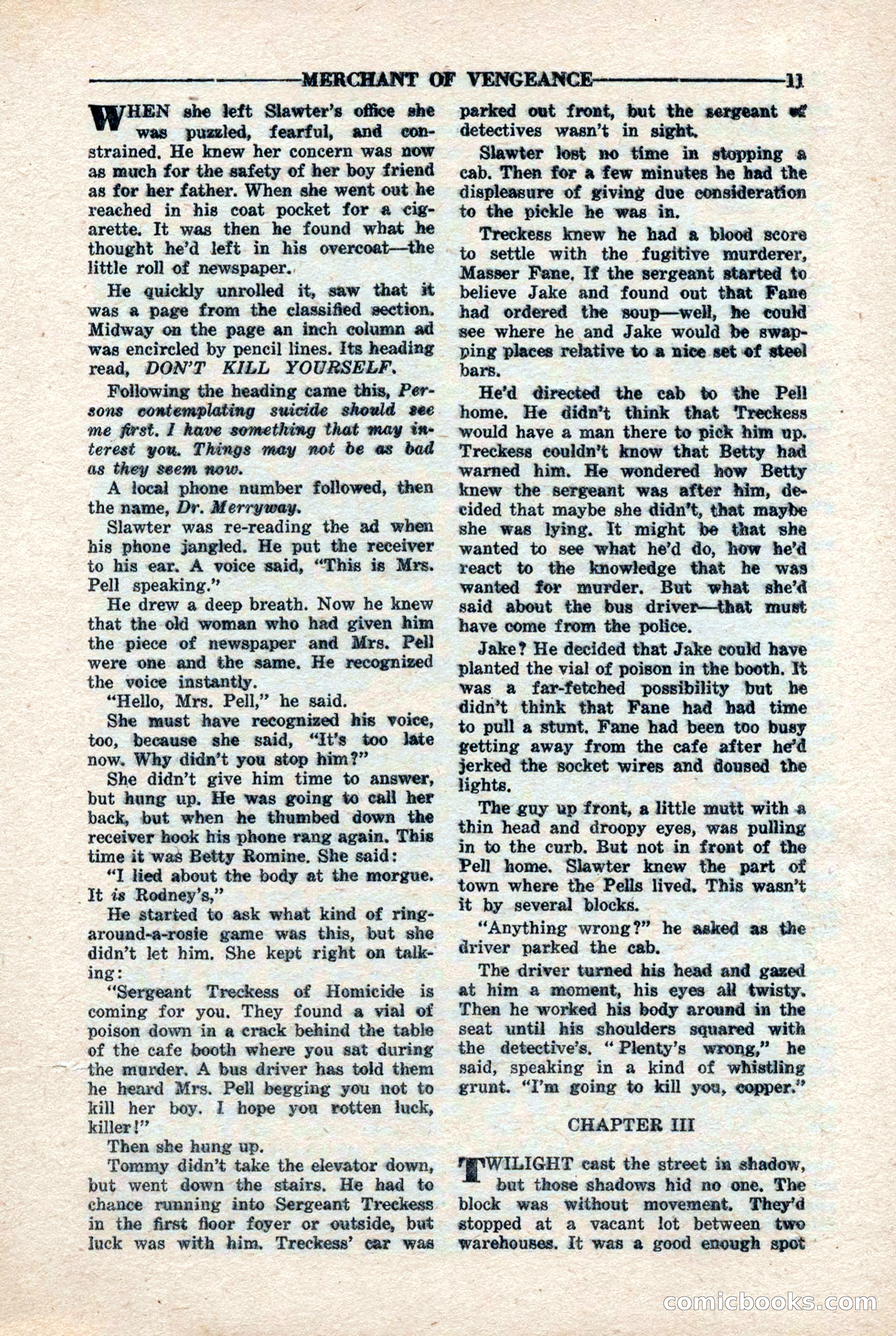 10-Story Detective Magazine, April 1946 — page 13 of 84