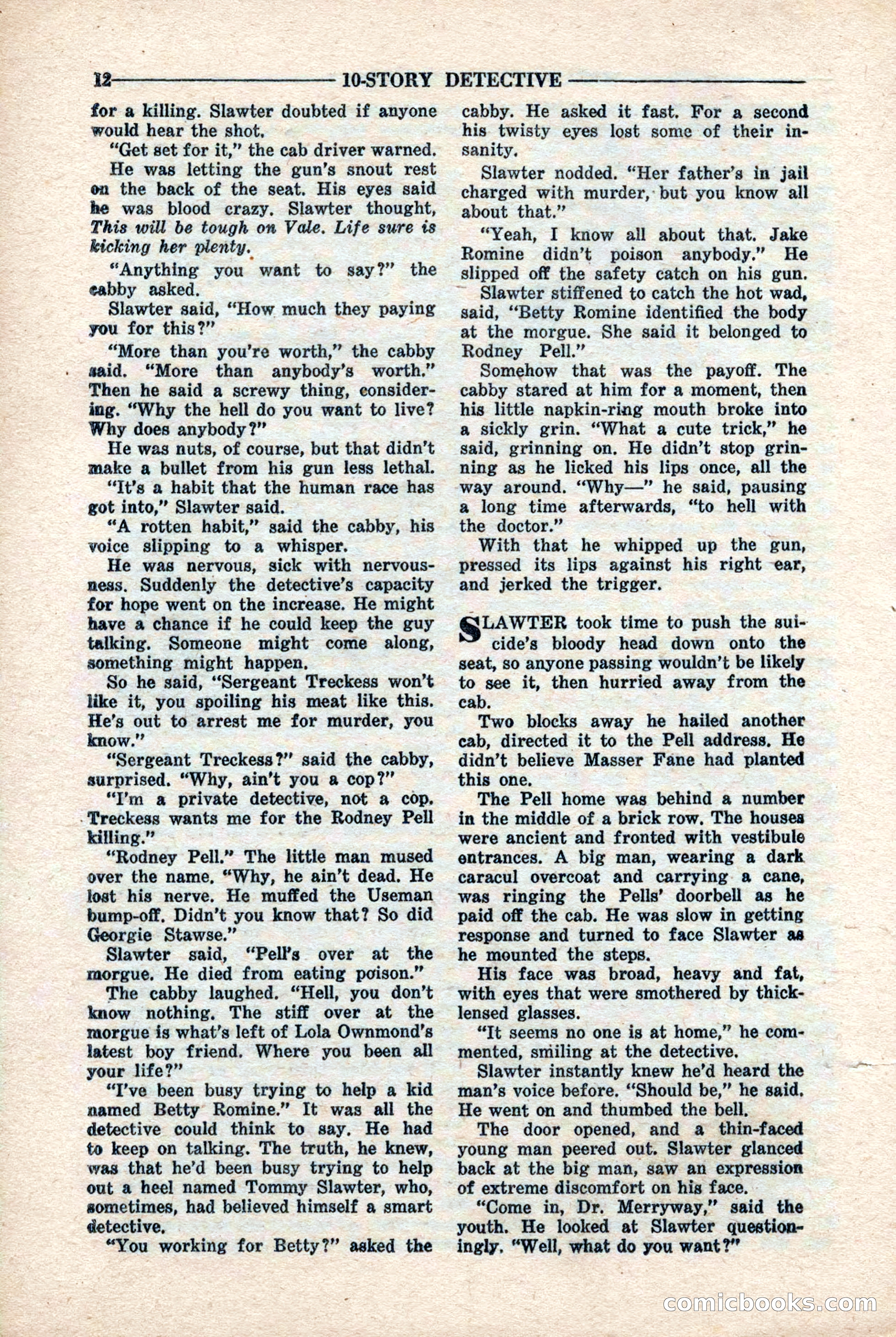 10-Story Detective Magazine, April 1946 — page 14 of 84