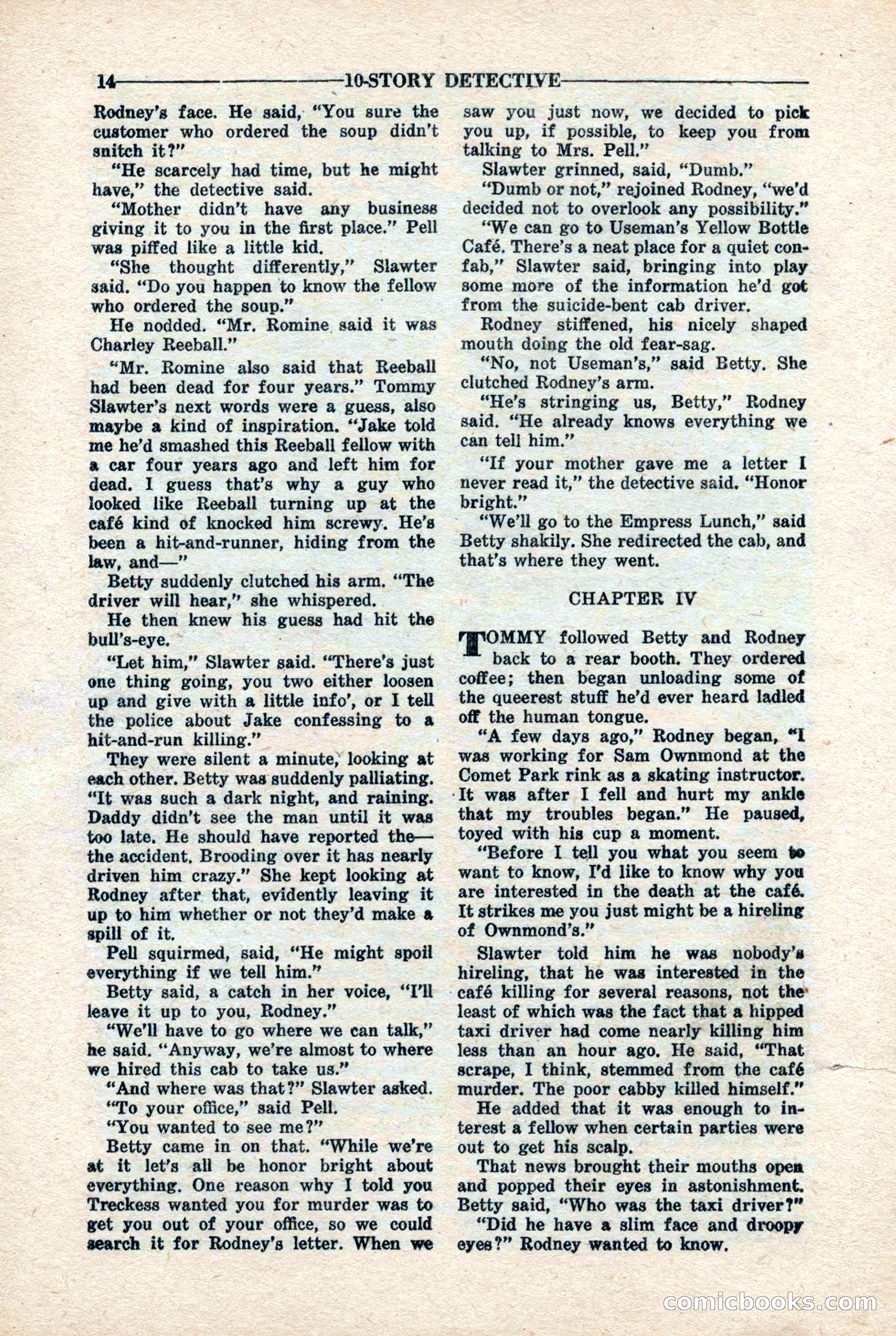 10-Story Detective Magazine, April 1946 — page 16 of 84