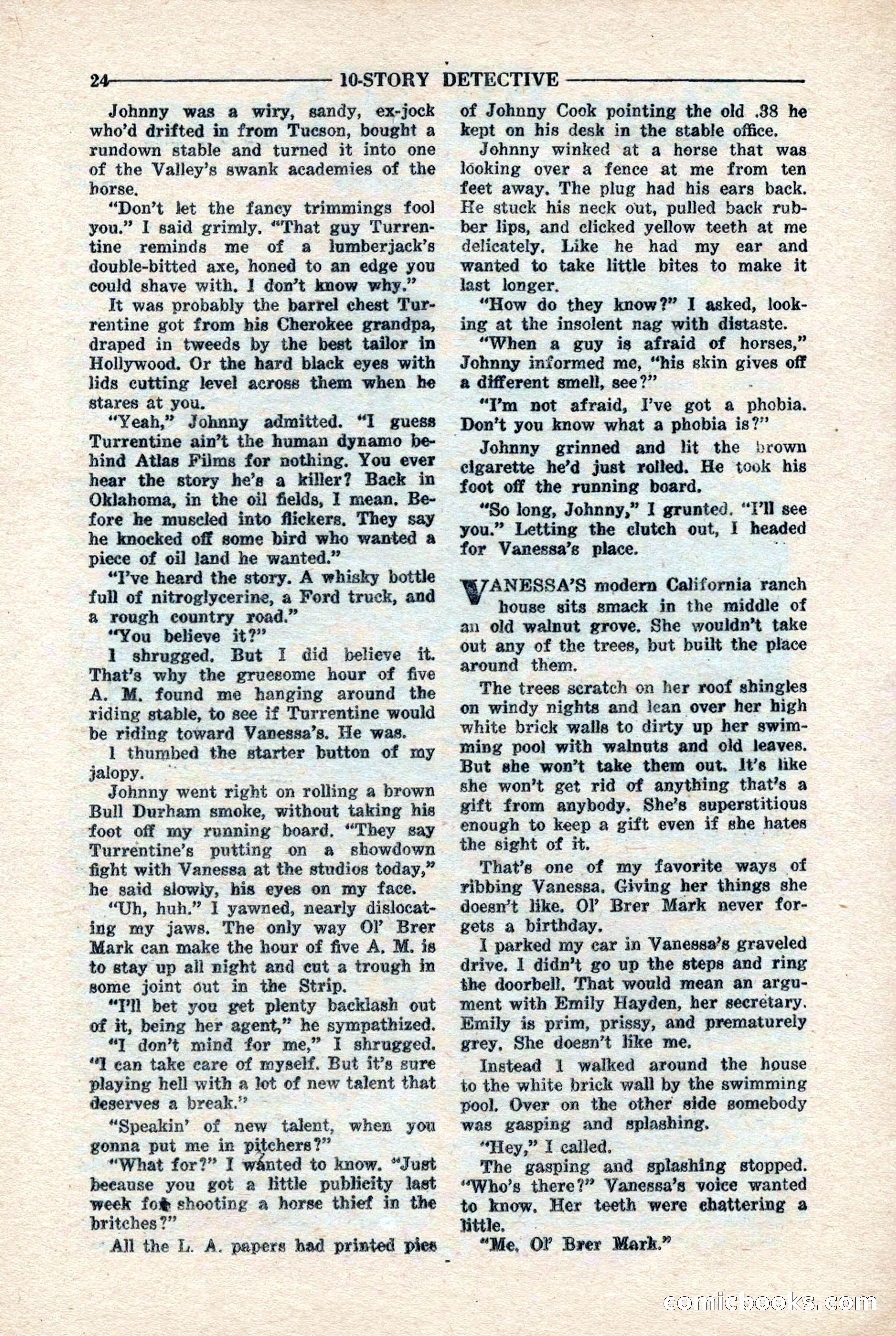 10-Story Detective Magazine, April 1946 — page 26 of 84