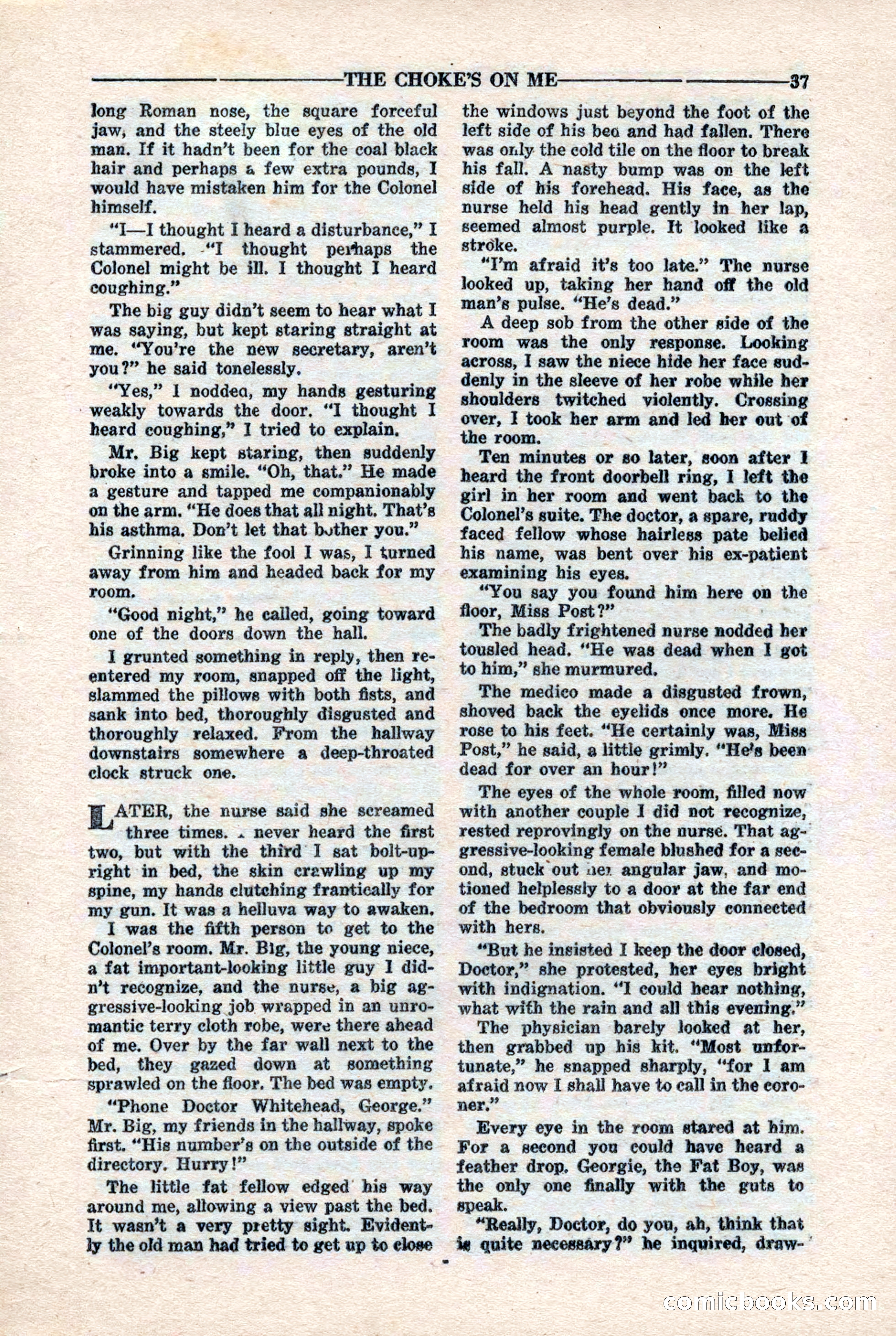 10-Story Detective Magazine, April 1946 — page 39 of 84