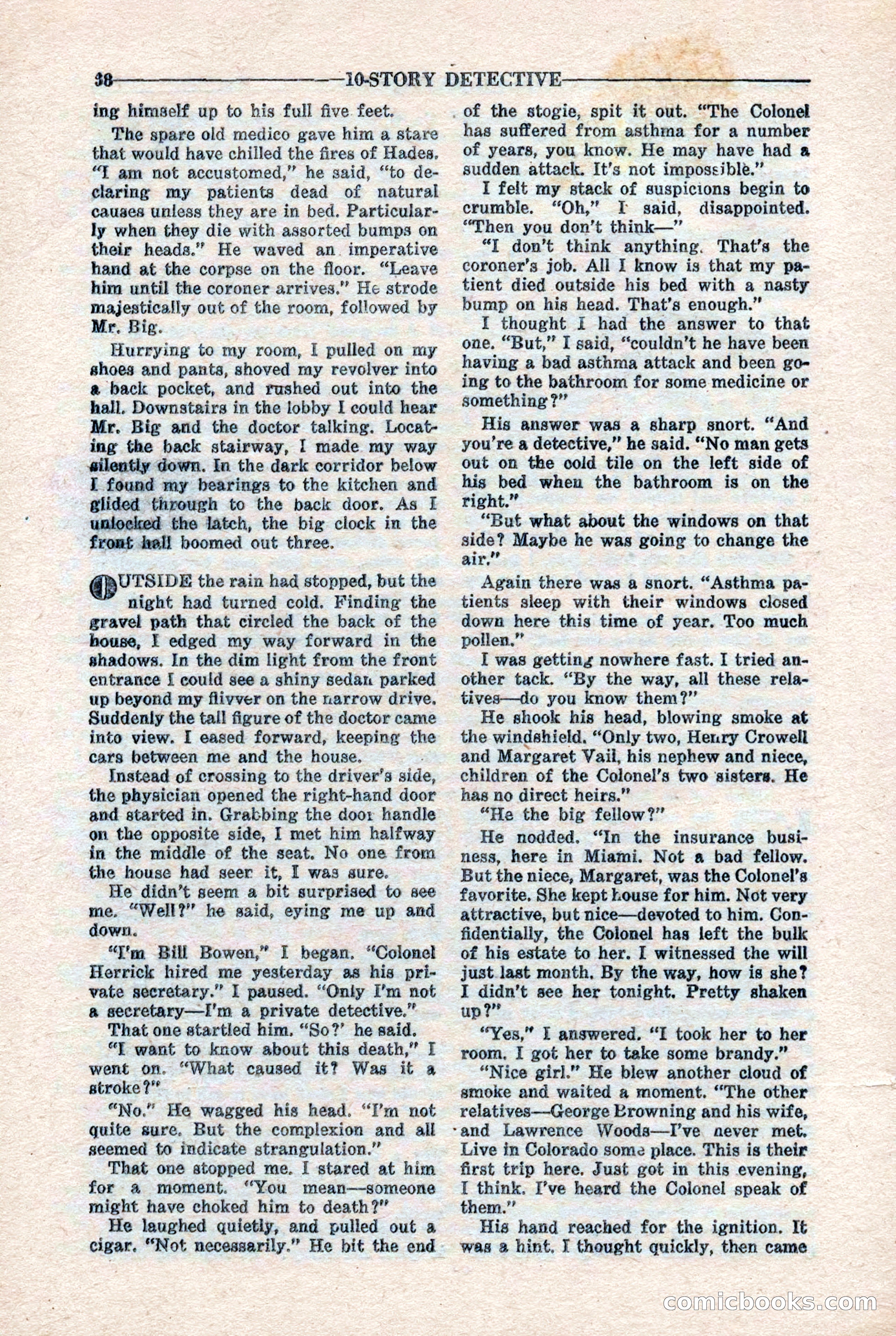 10-Story Detective Magazine, April 1946 — page 40 of 84