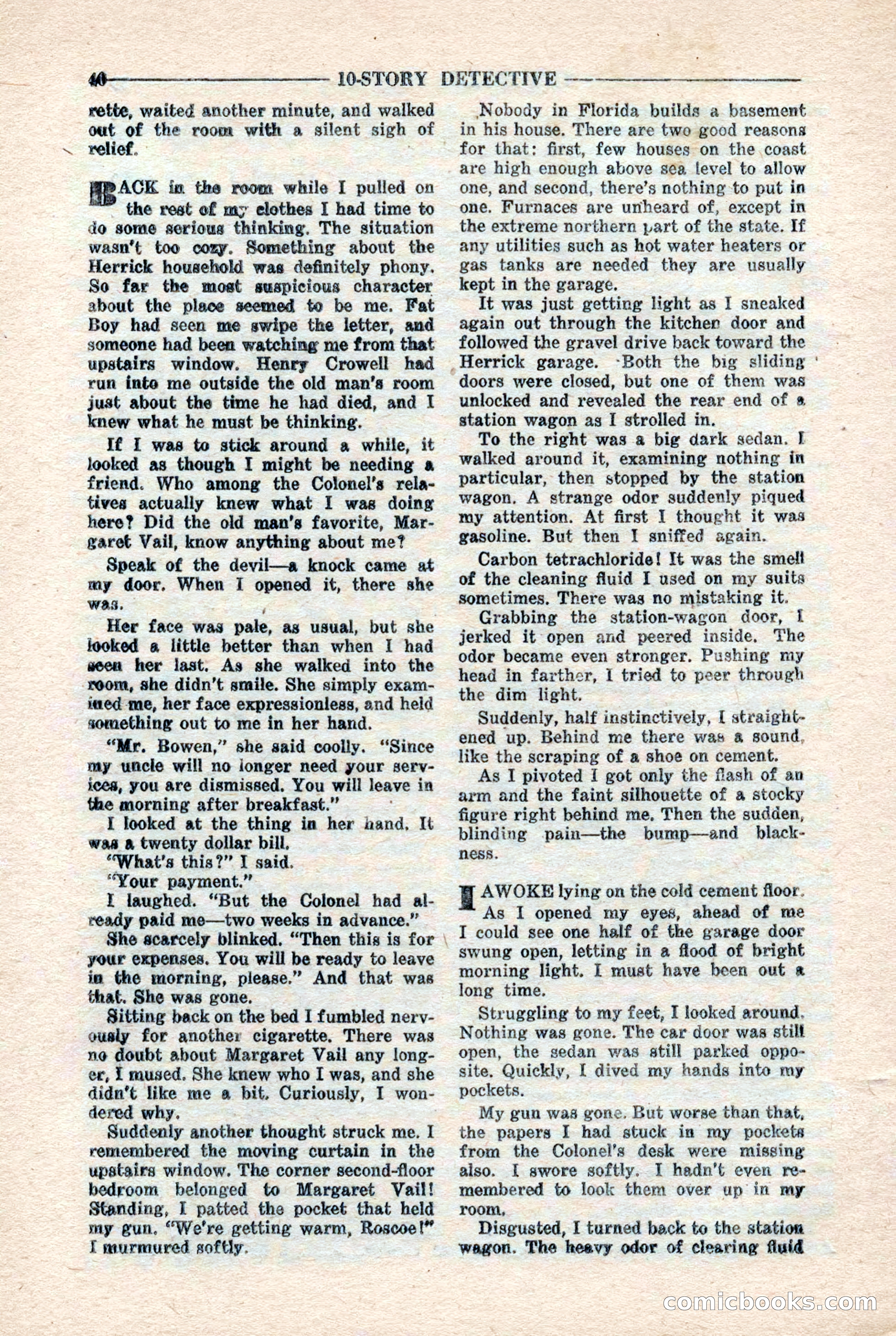 10-Story Detective Magazine, April 1946 — page 42 of 84