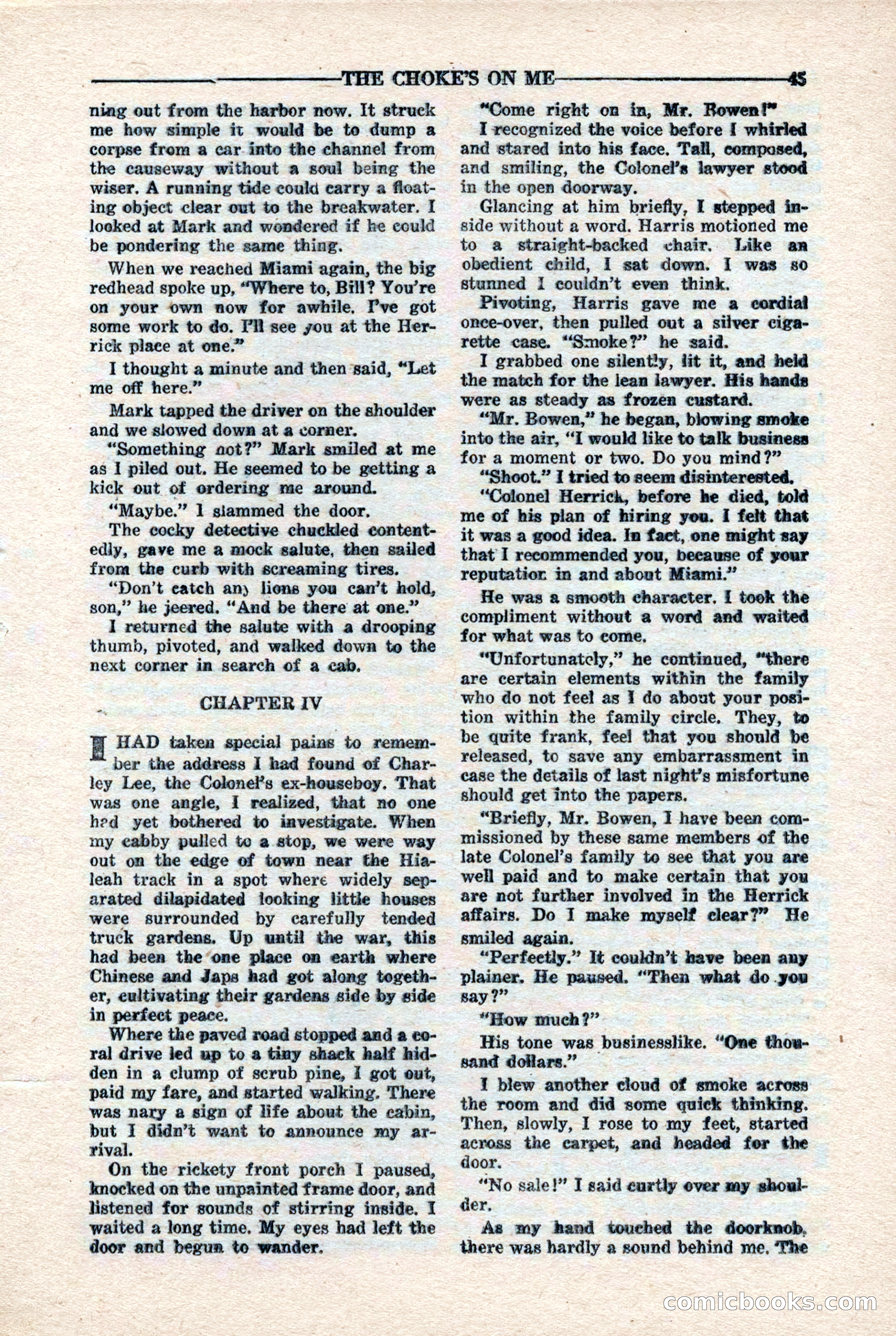 10-Story Detective Magazine, April 1946 — page 47 of 84