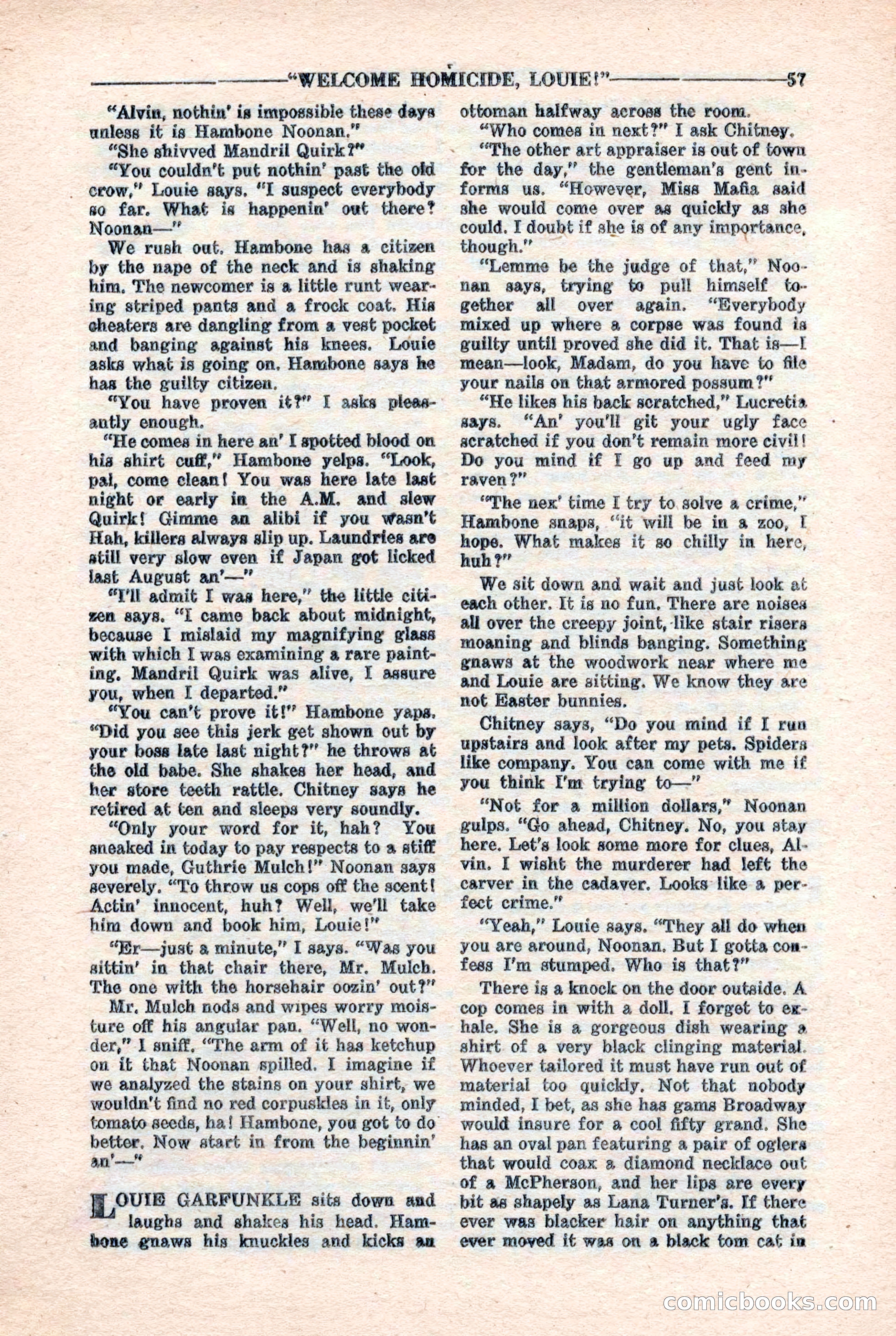 10-Story Detective Magazine, April 1946 — page 59 of 84