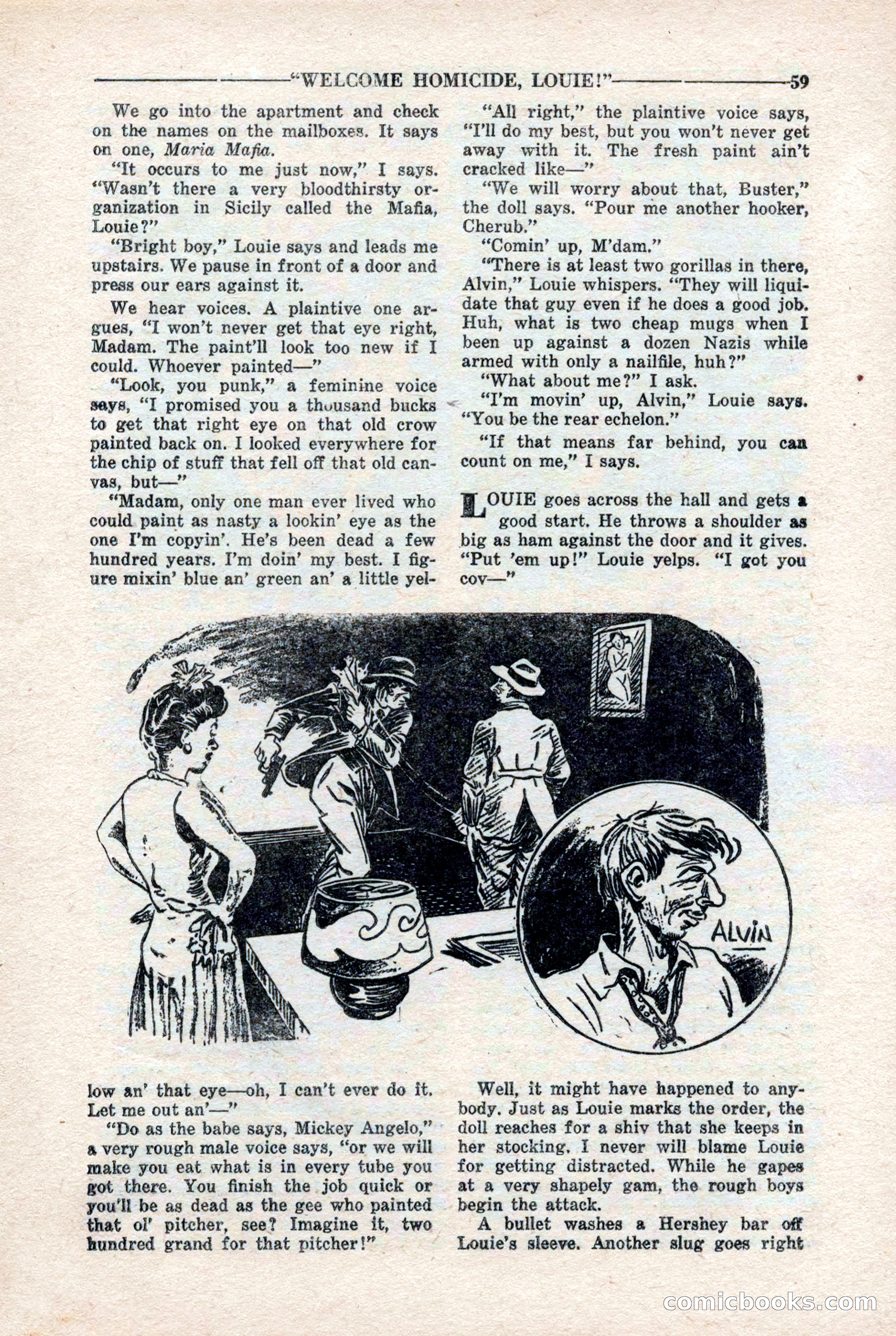10-Story Detective Magazine, April 1946 — page 61 of 84