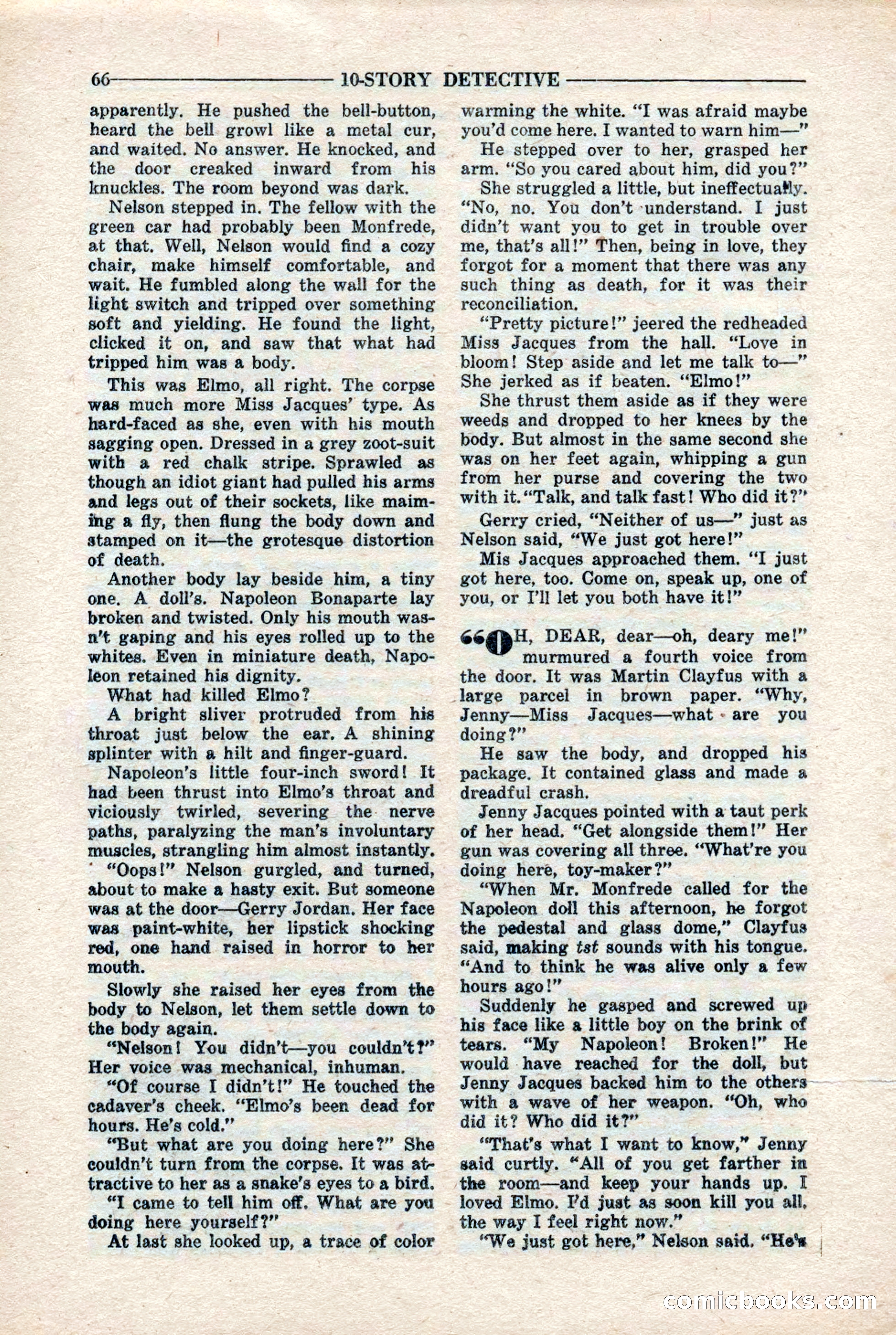 10-Story Detective Magazine, April 1946 — page 68 of 84