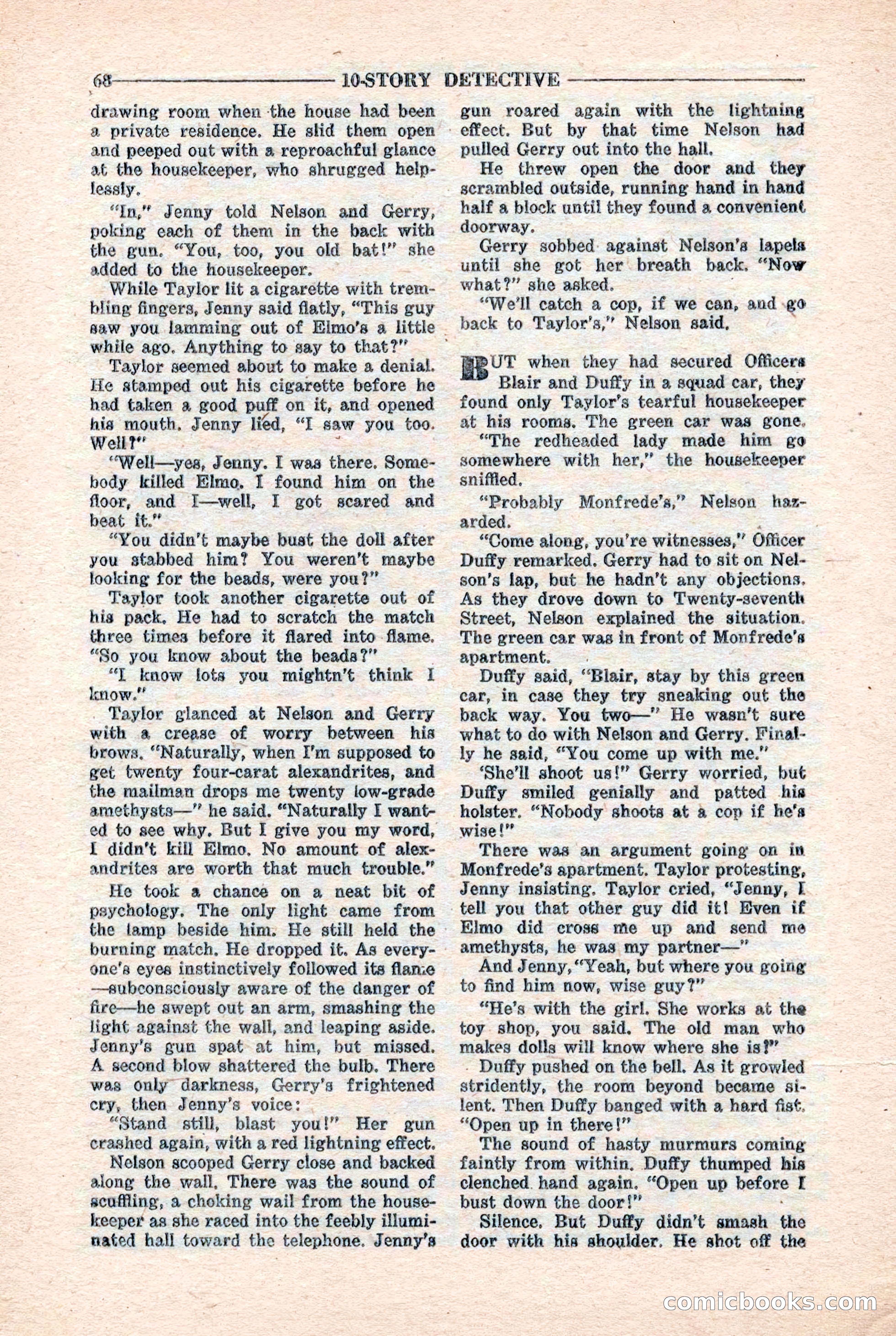 10-Story Detective Magazine, April 1946 — page 70 of 84