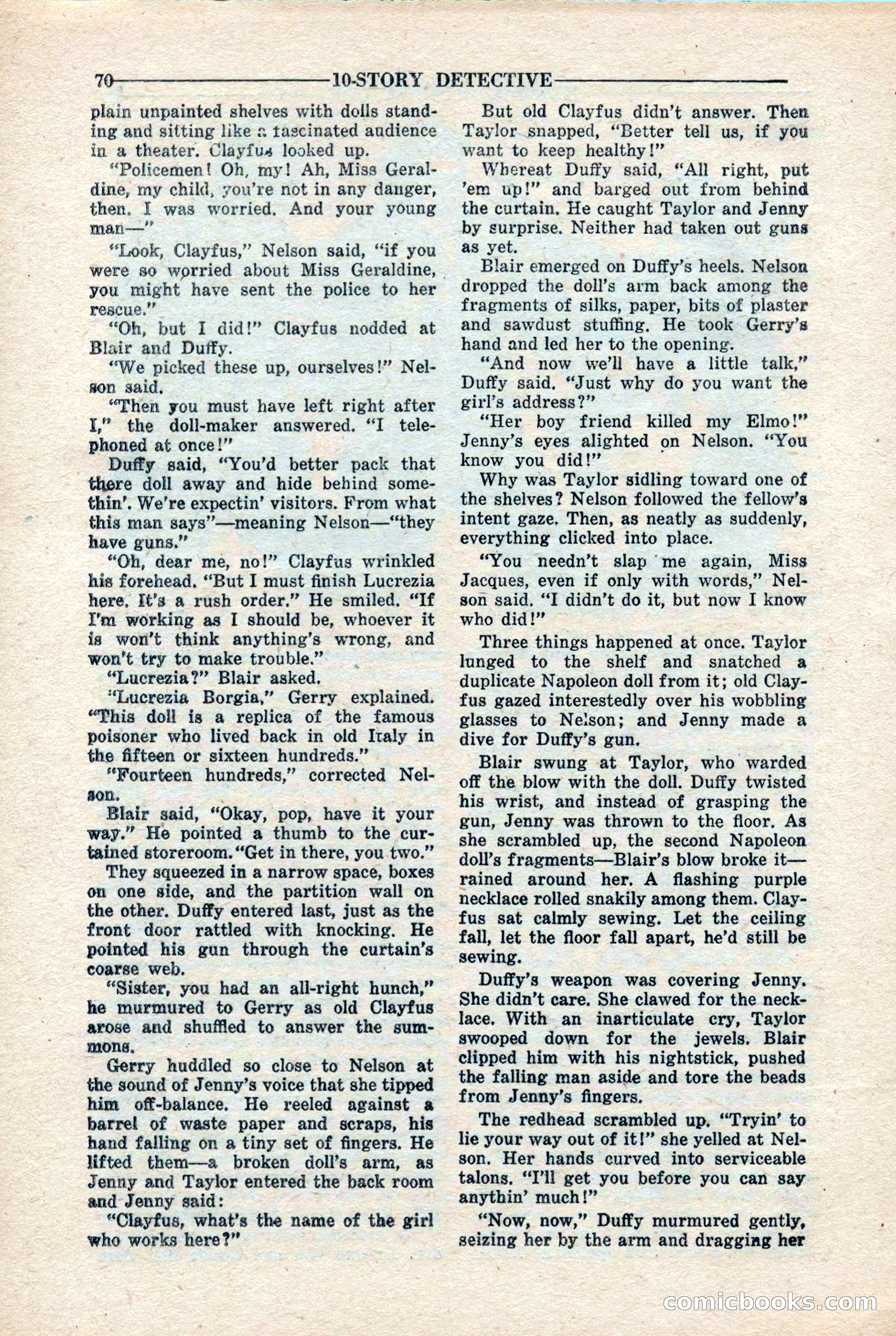 10-Story Detective Magazine, April 1946 — page 72 of 84