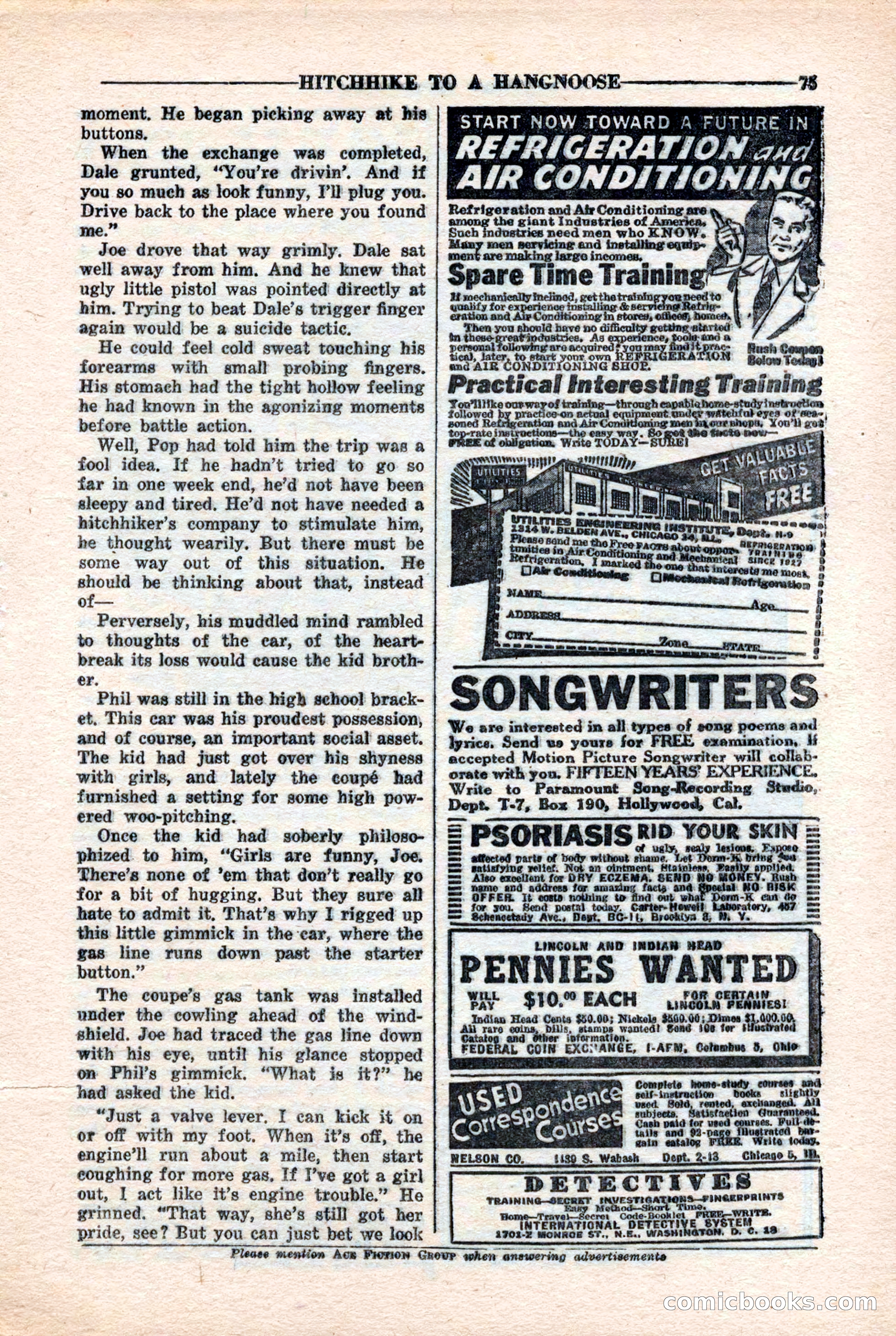 10-Story Detective Magazine, April 1946 — page 77 of 84