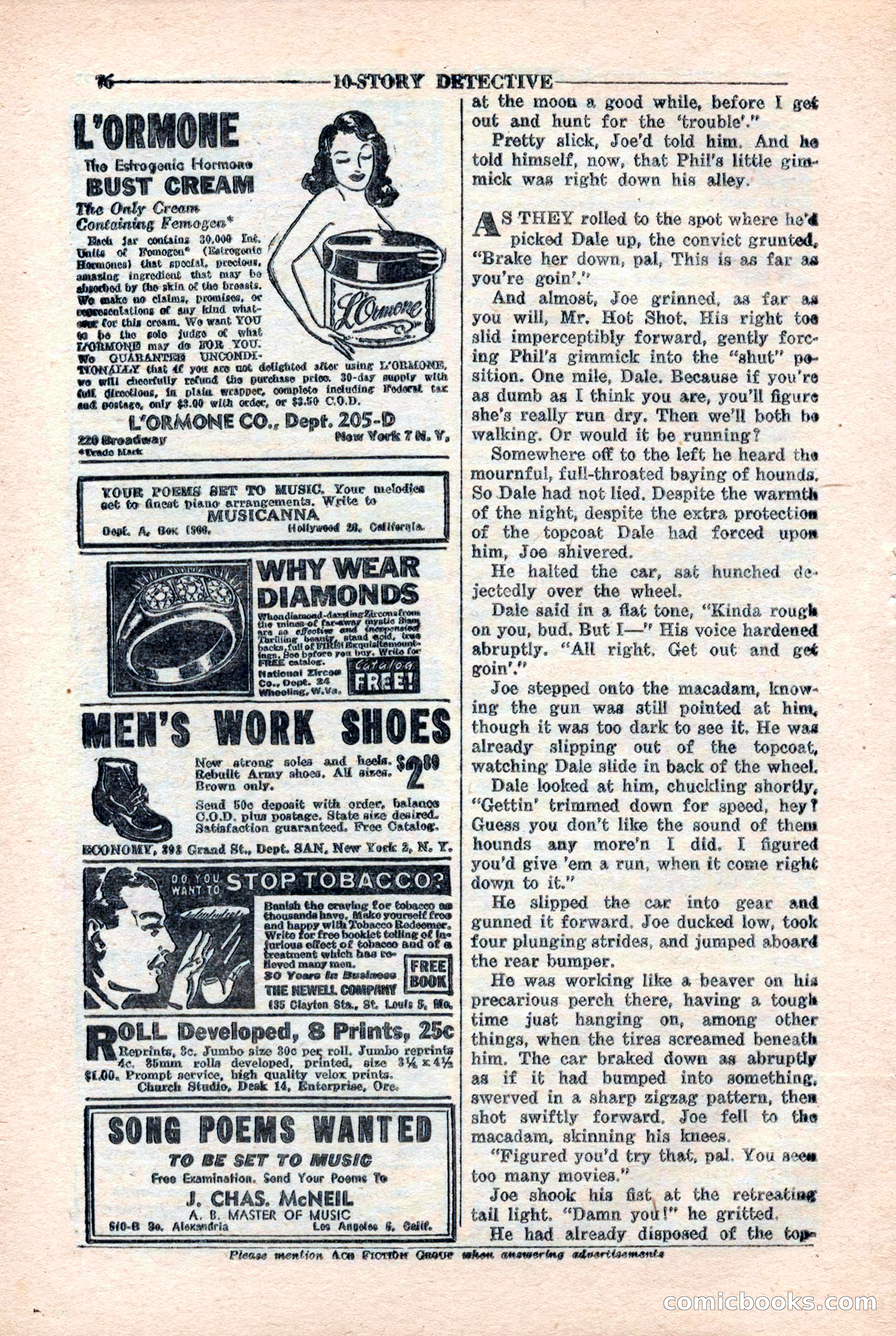 10-Story Detective Magazine, April 1946 — page 78 of 84