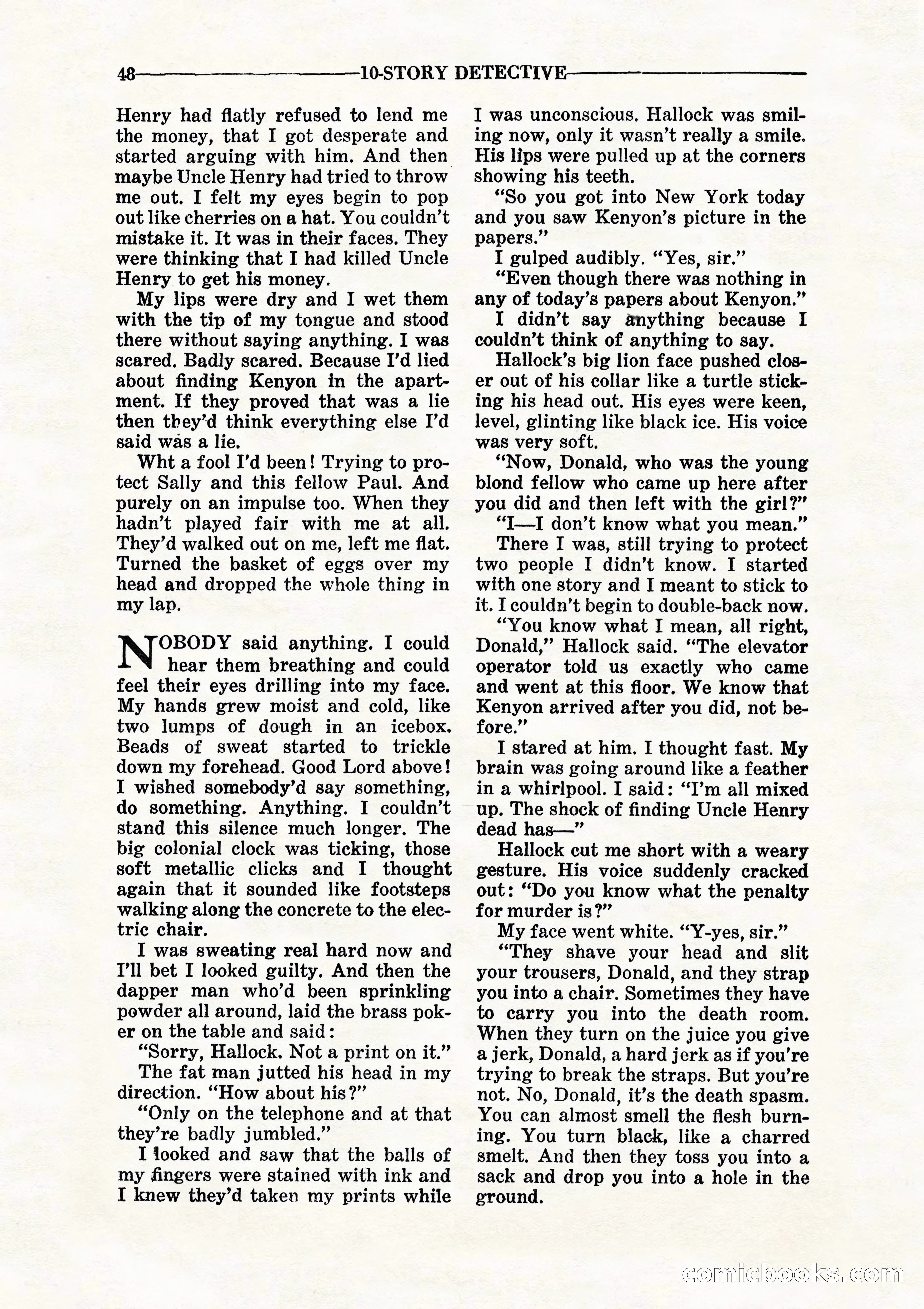 10 Story Detective, July 1942 — page 50 of 116