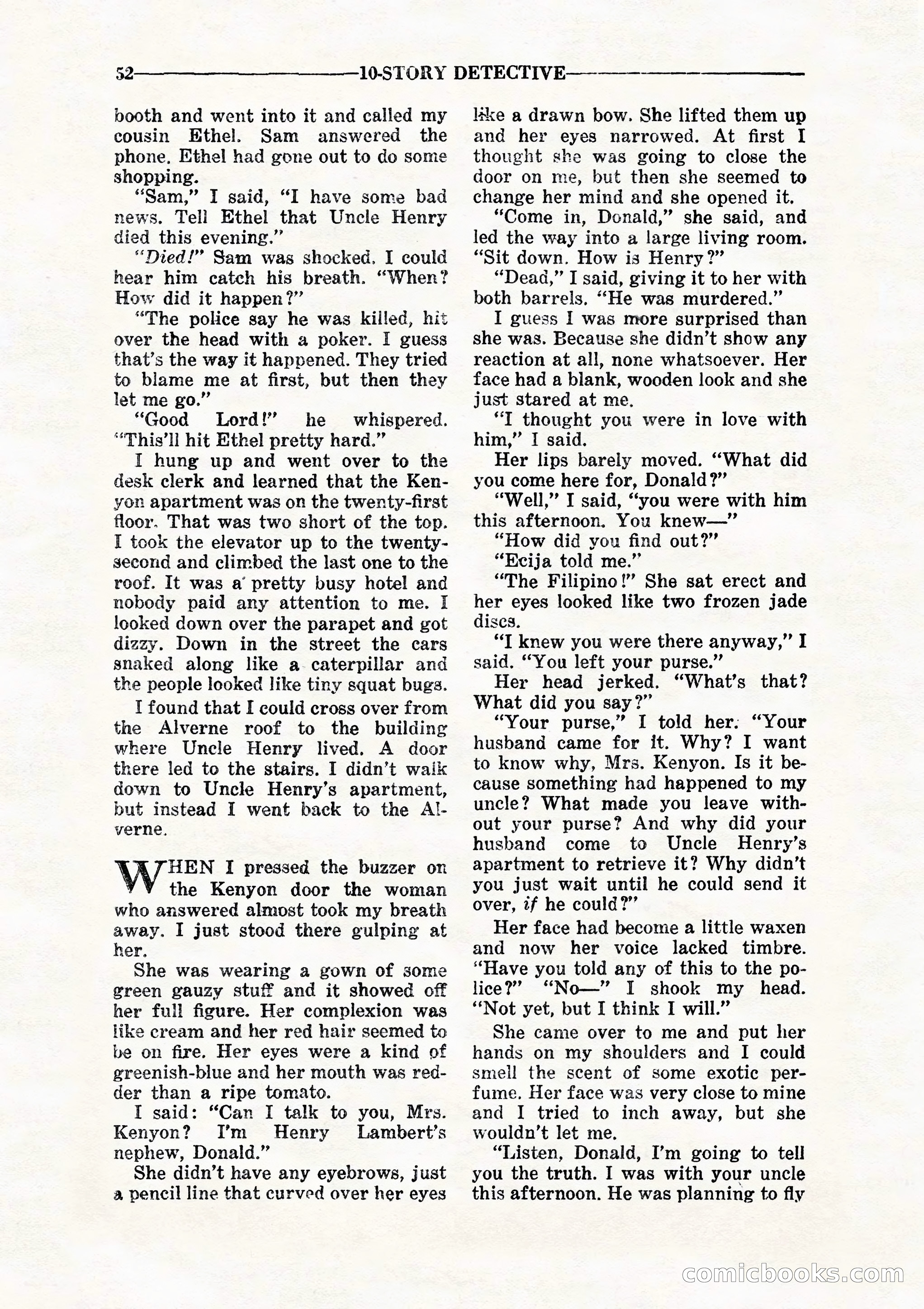 10 Story Detective, July 1942 — page 54 of 116