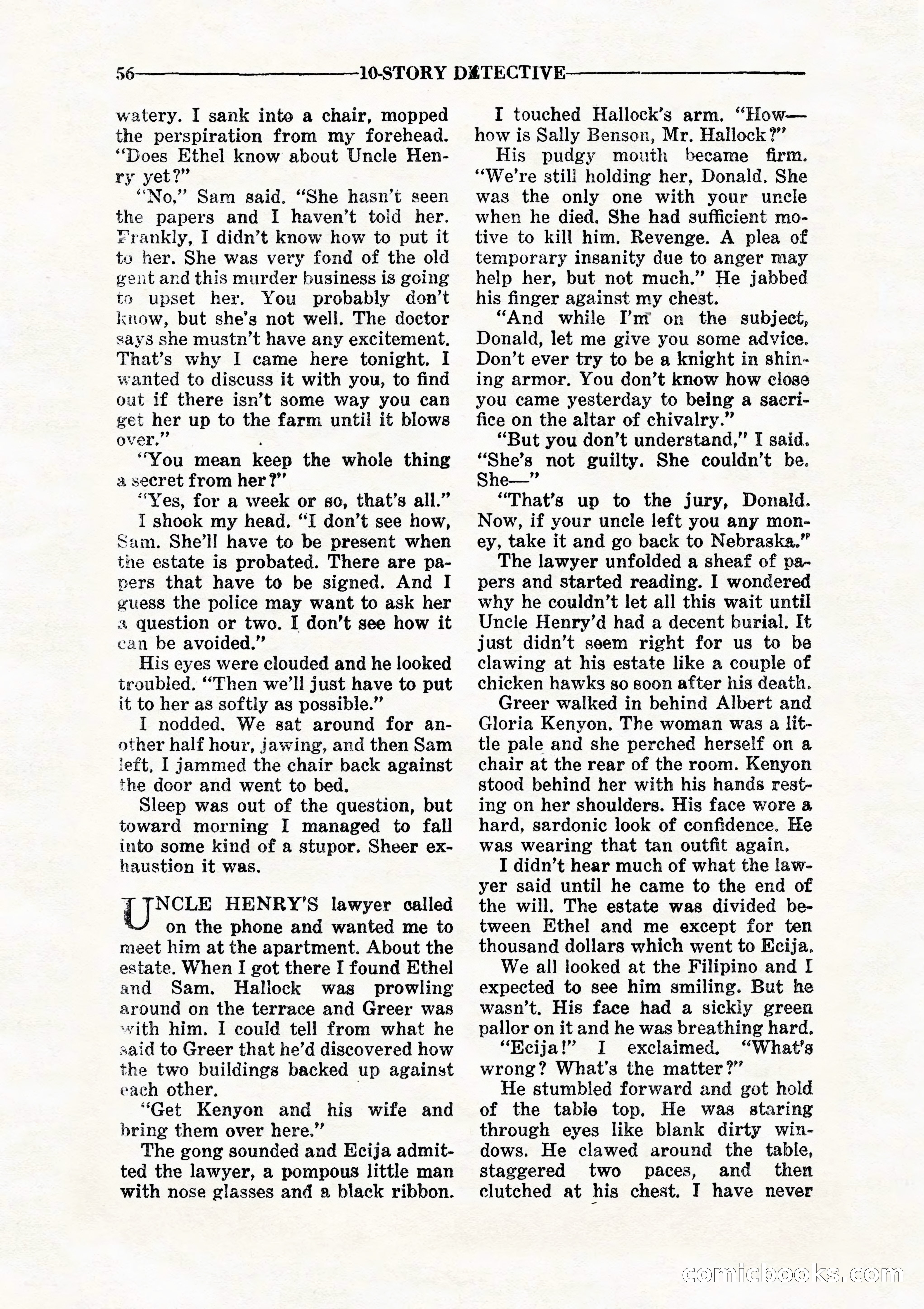 10 Story Detective, July 1942 — page 58 of 116