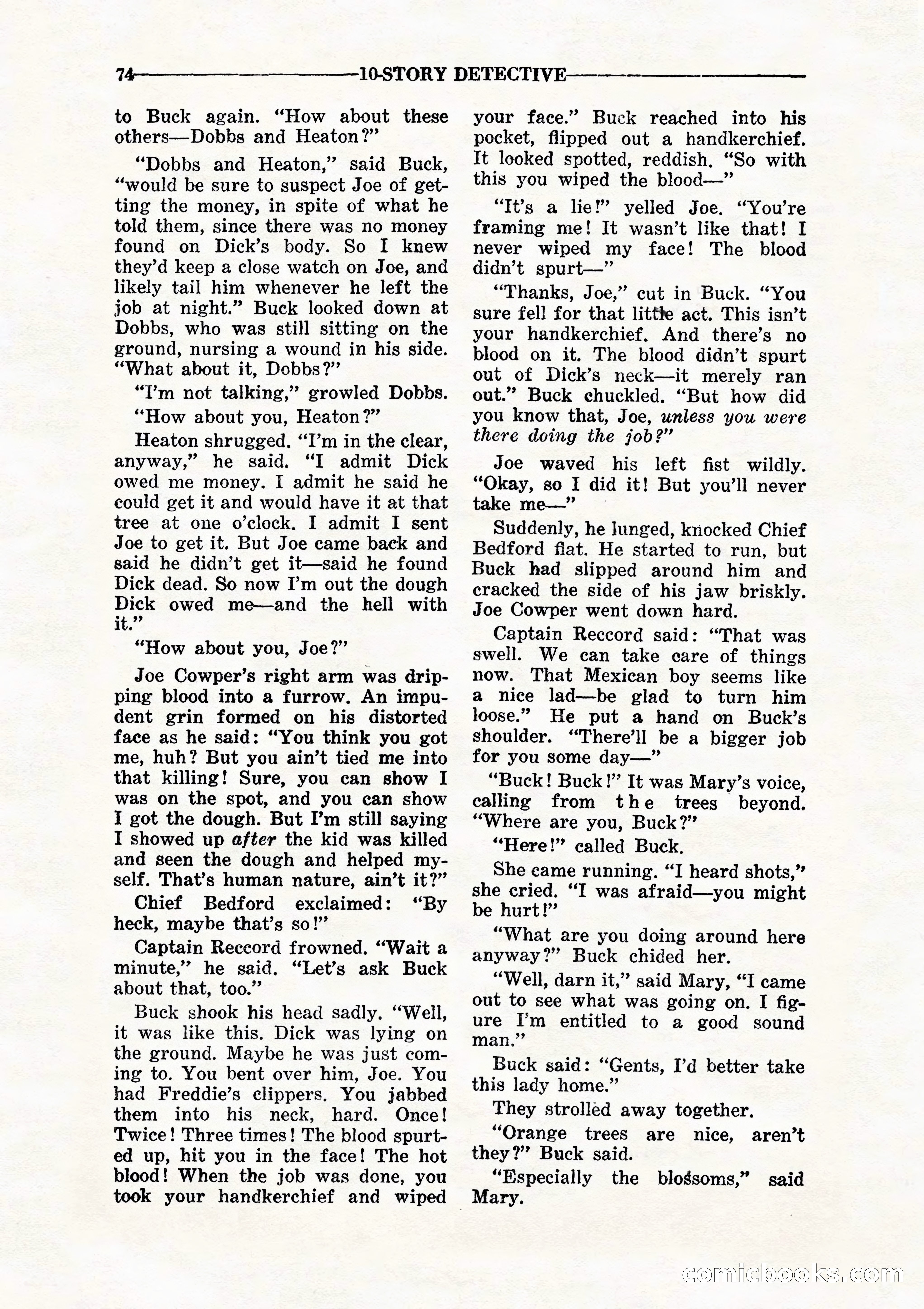 10 Story Detective, July 1942 — page 76 of 116