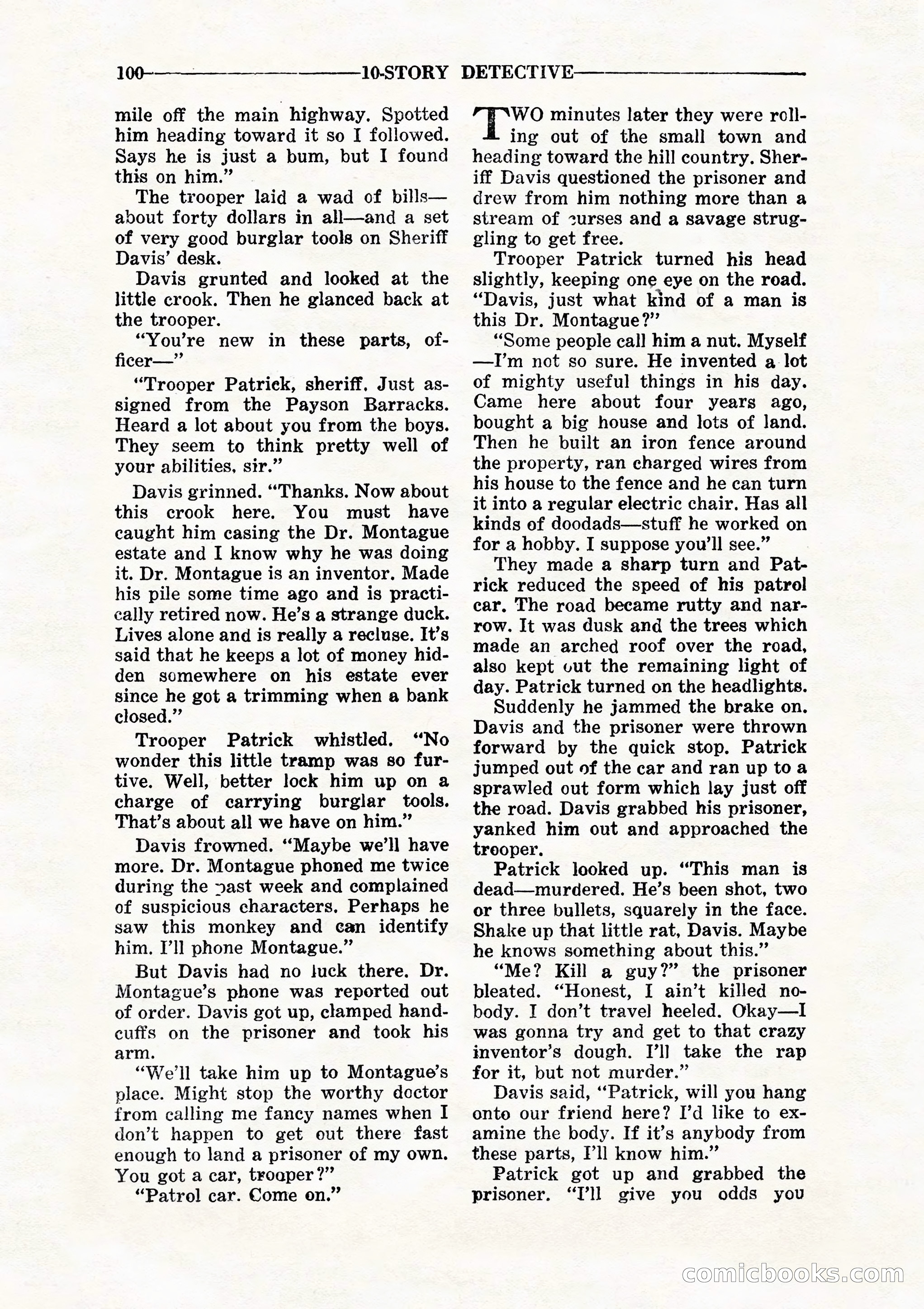 10 Story Detective, July 1942 — page 102 of 116