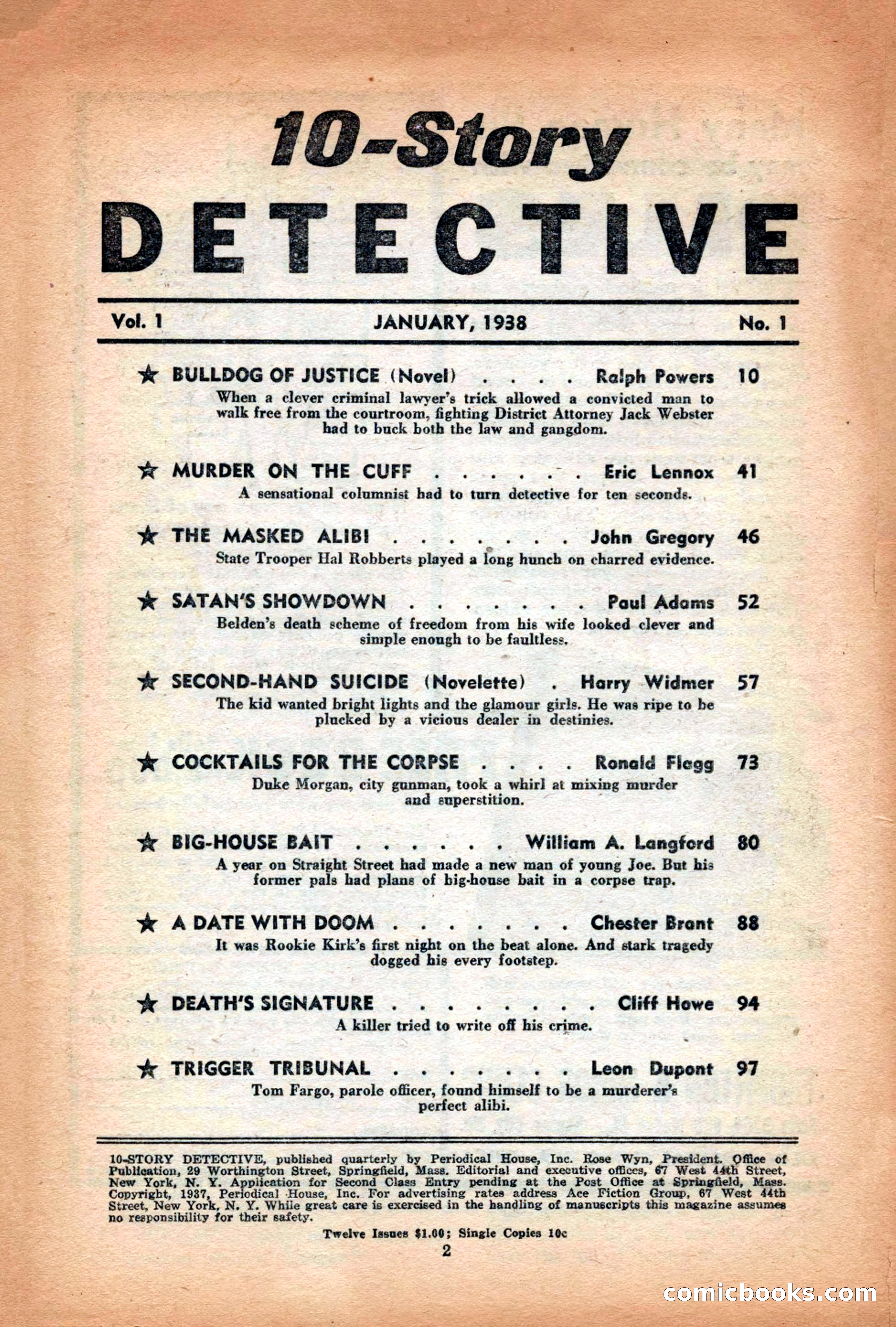 10-Story Detective Magazine Cover — page 4 of 116