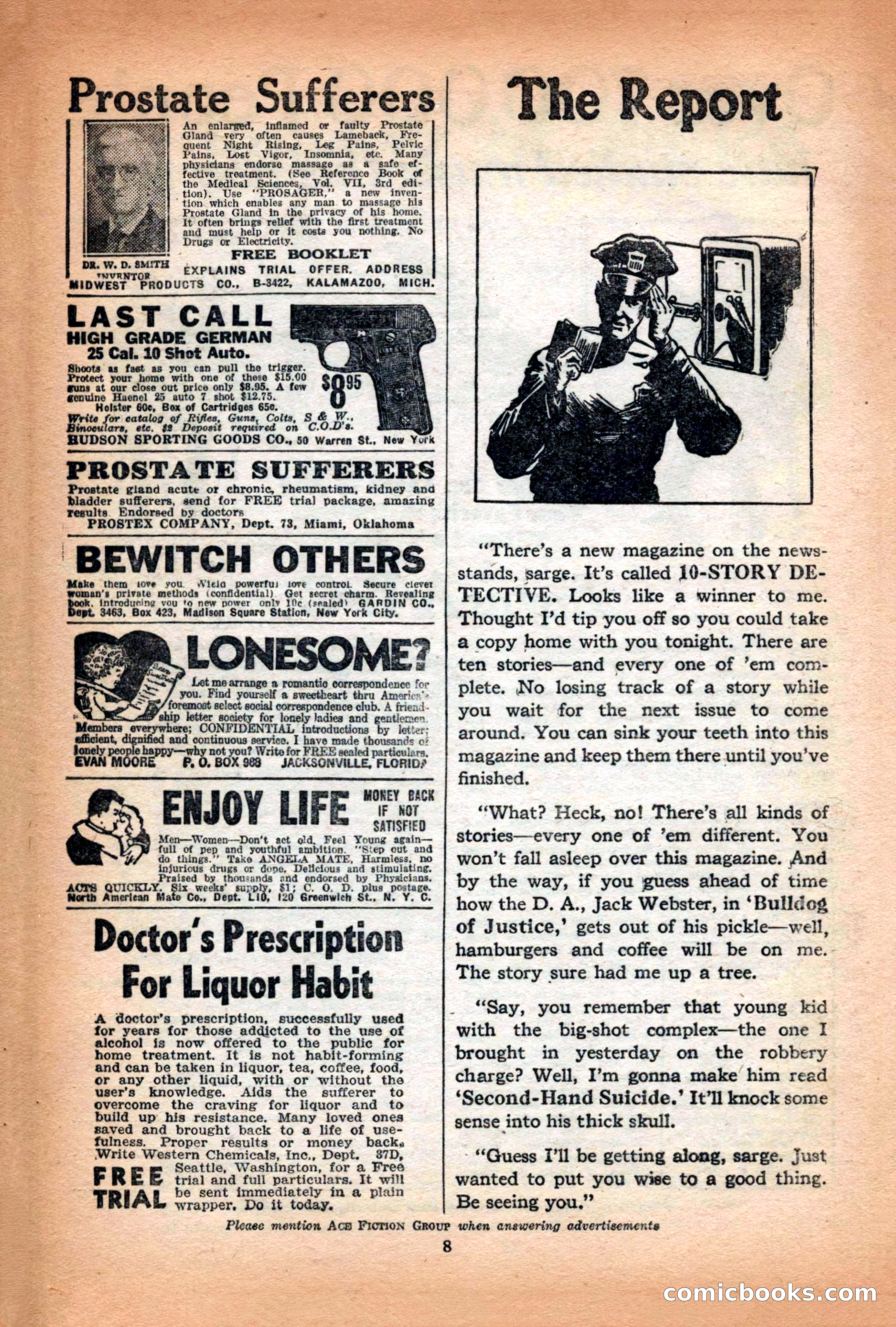10-Story Detective Magazine Cover — page 10 of 116