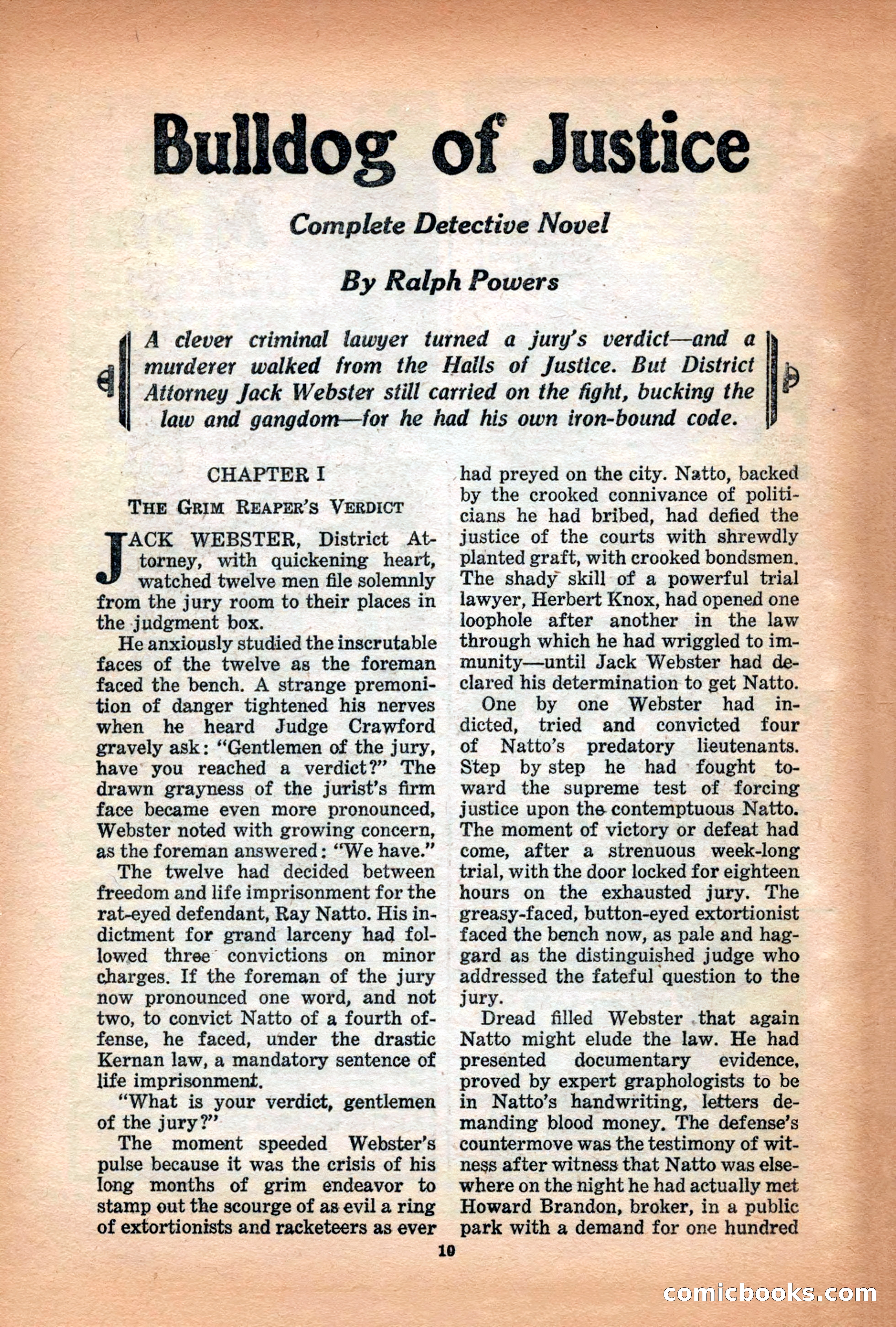 10-Story Detective Magazine Cover — page 12 of 116