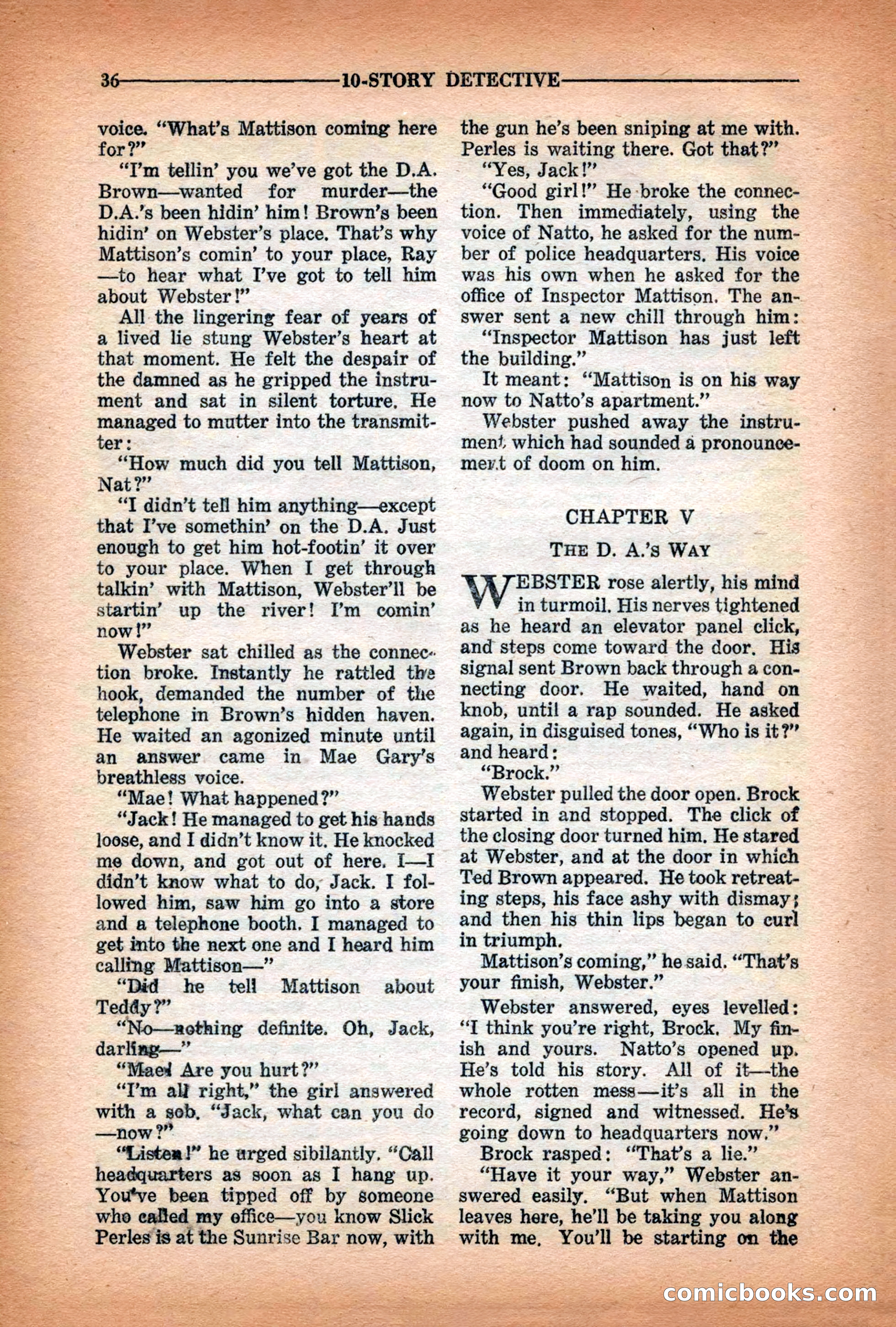 10-Story Detective Magazine Cover — page 38 of 116