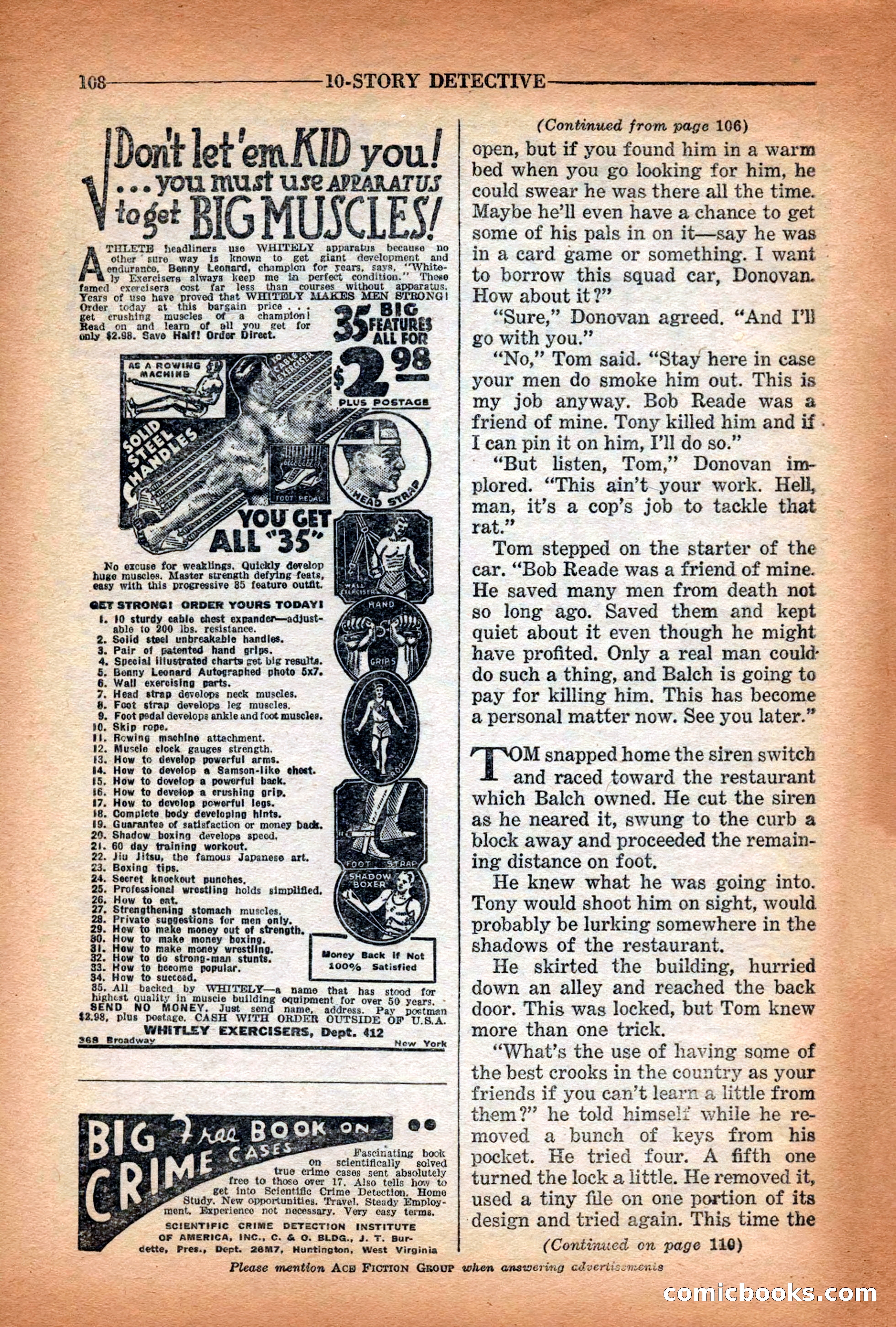 10-Story Detective Magazine Cover — page 110 of 116