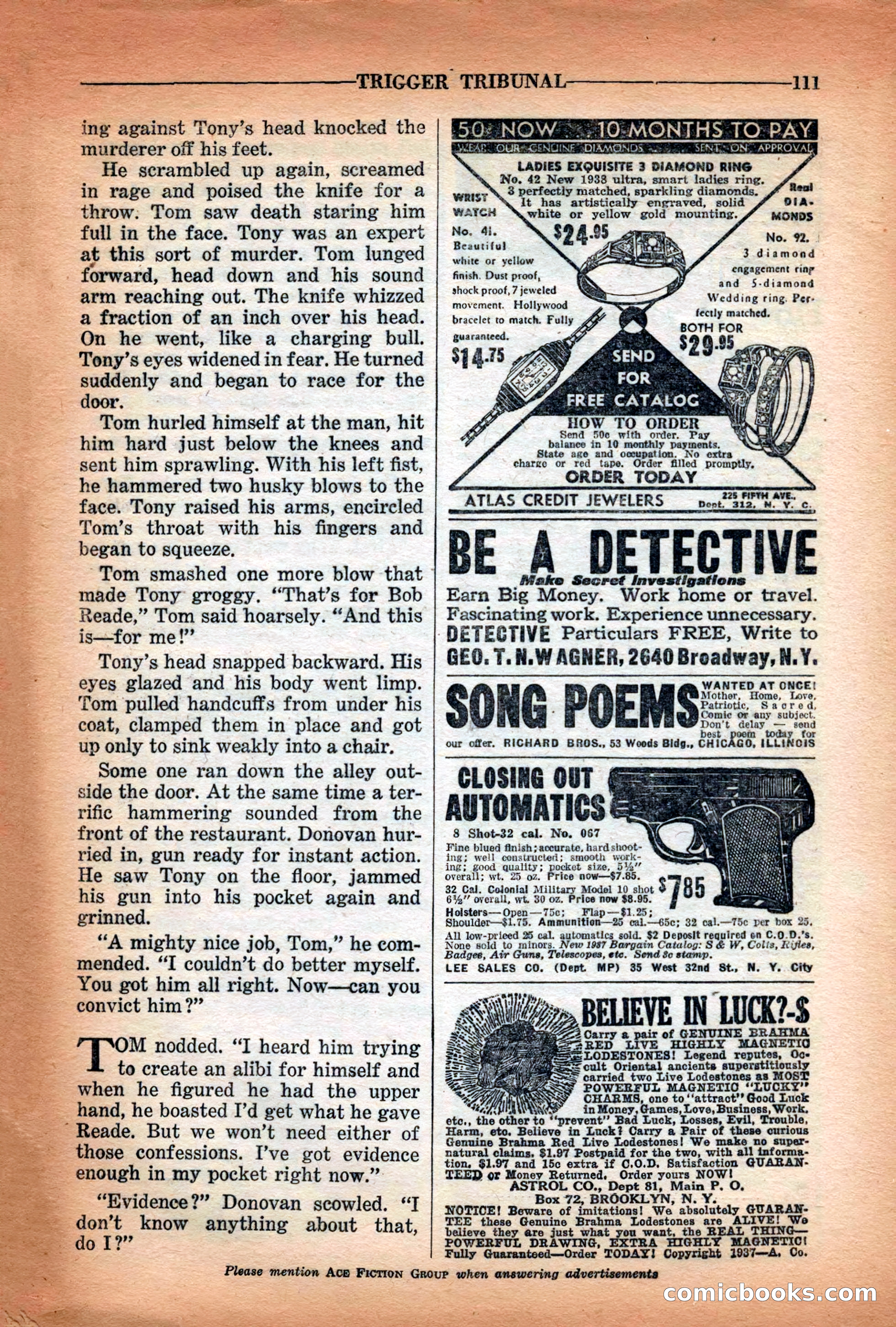 10-Story Detective Magazine Cover — page 113 of 116