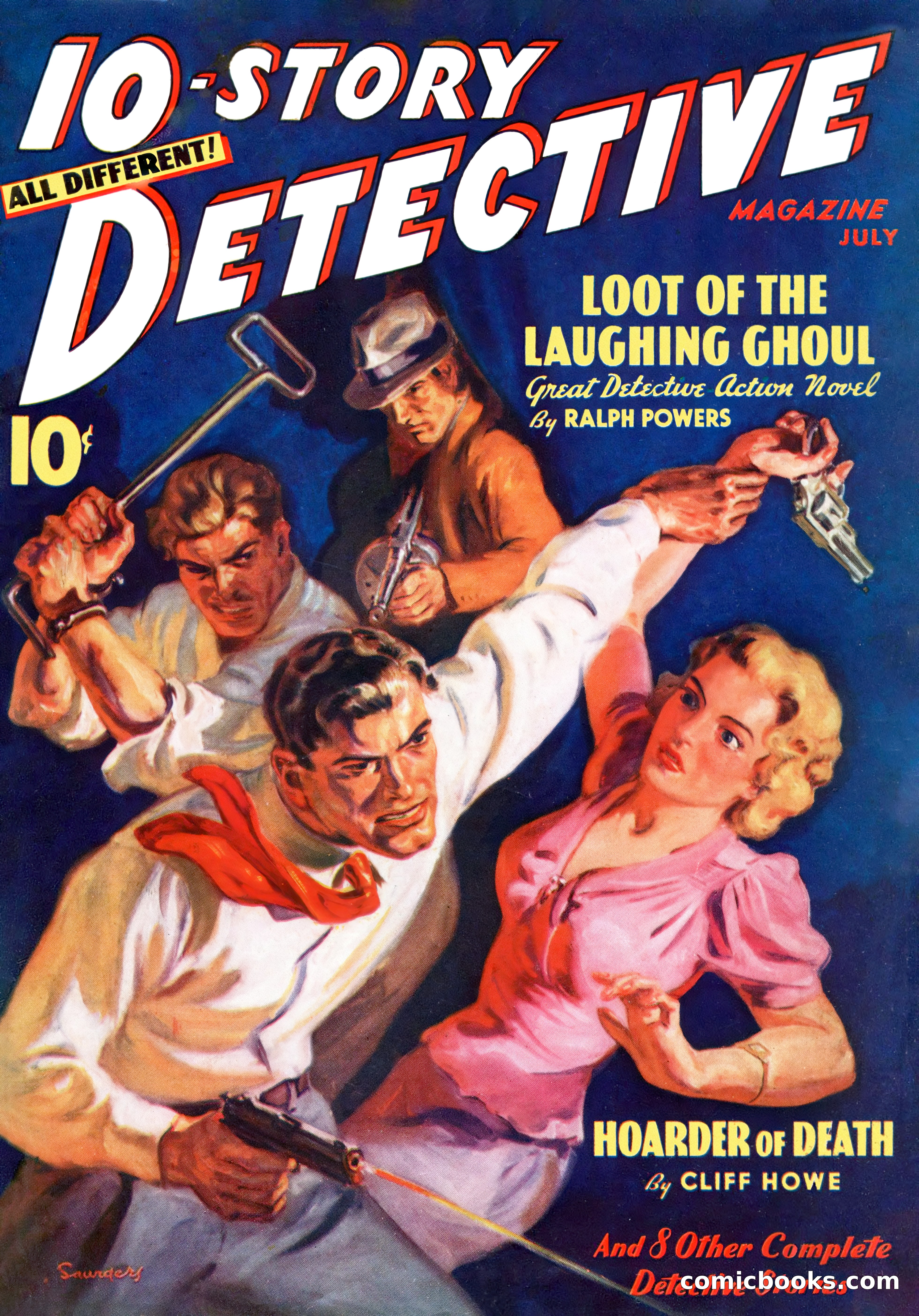 10-Story Detective Magazine Cover