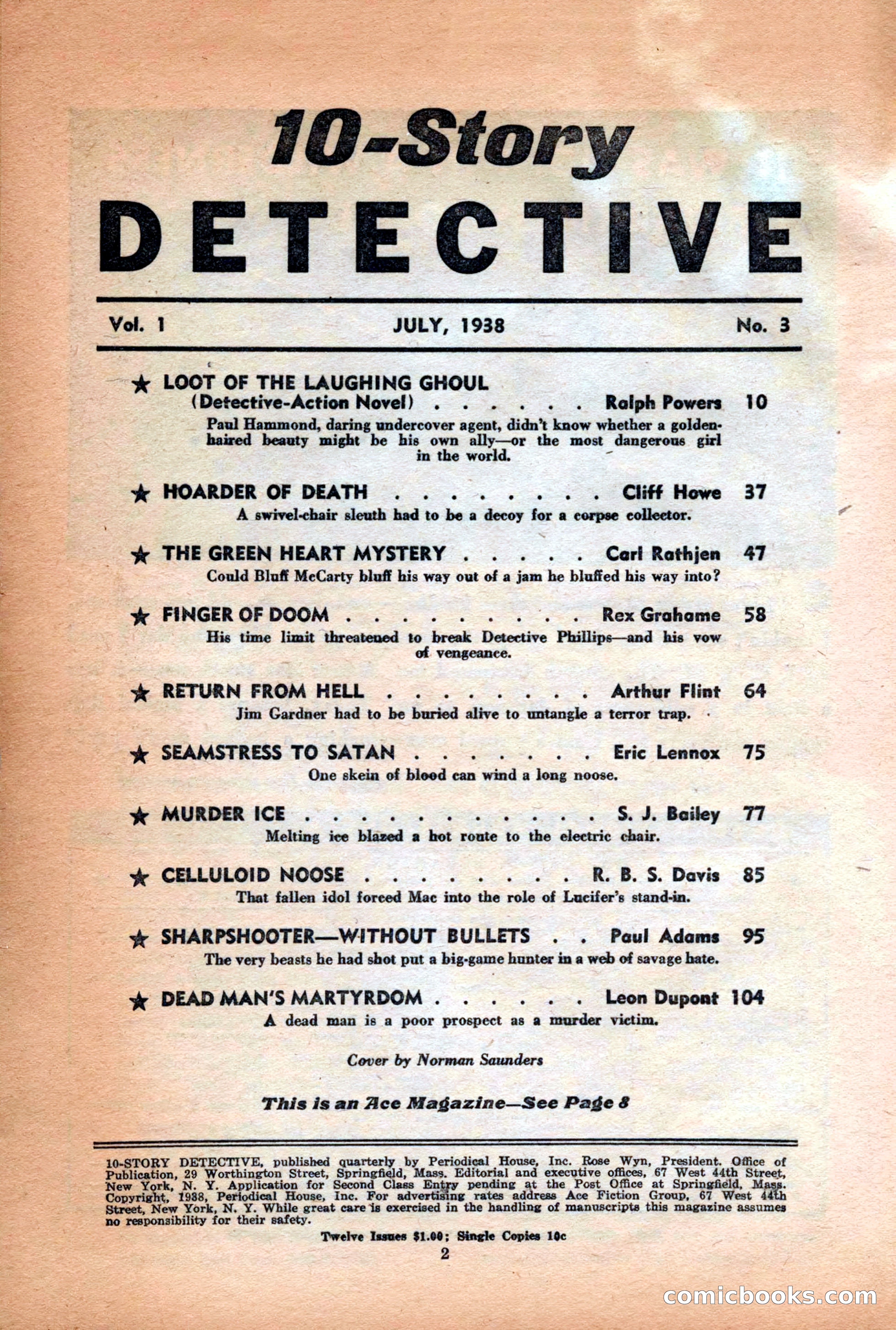 10-Story Detective Magazine Cover — page 4 of 116