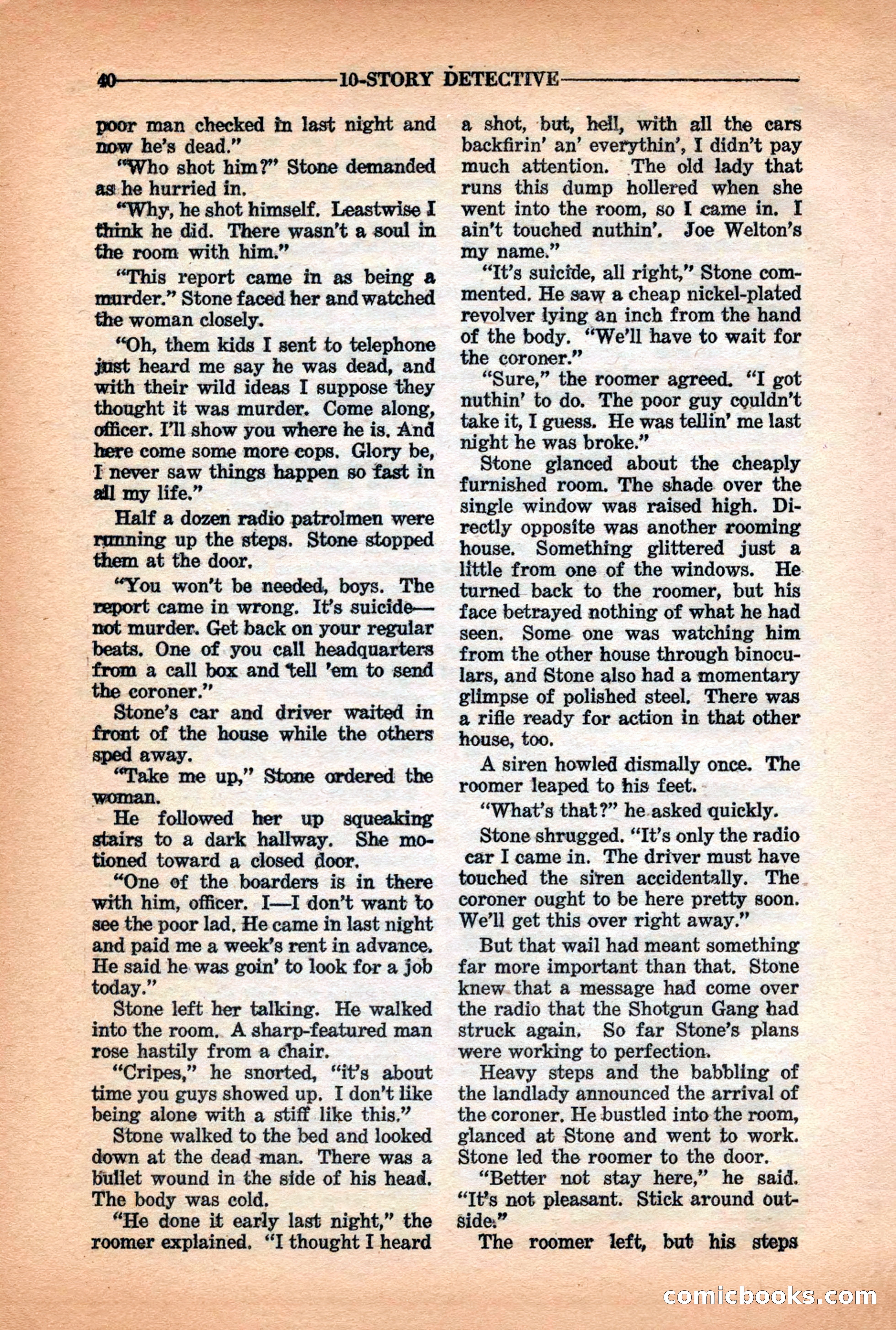 10-Story Detective Magazine Cover — page 42 of 116