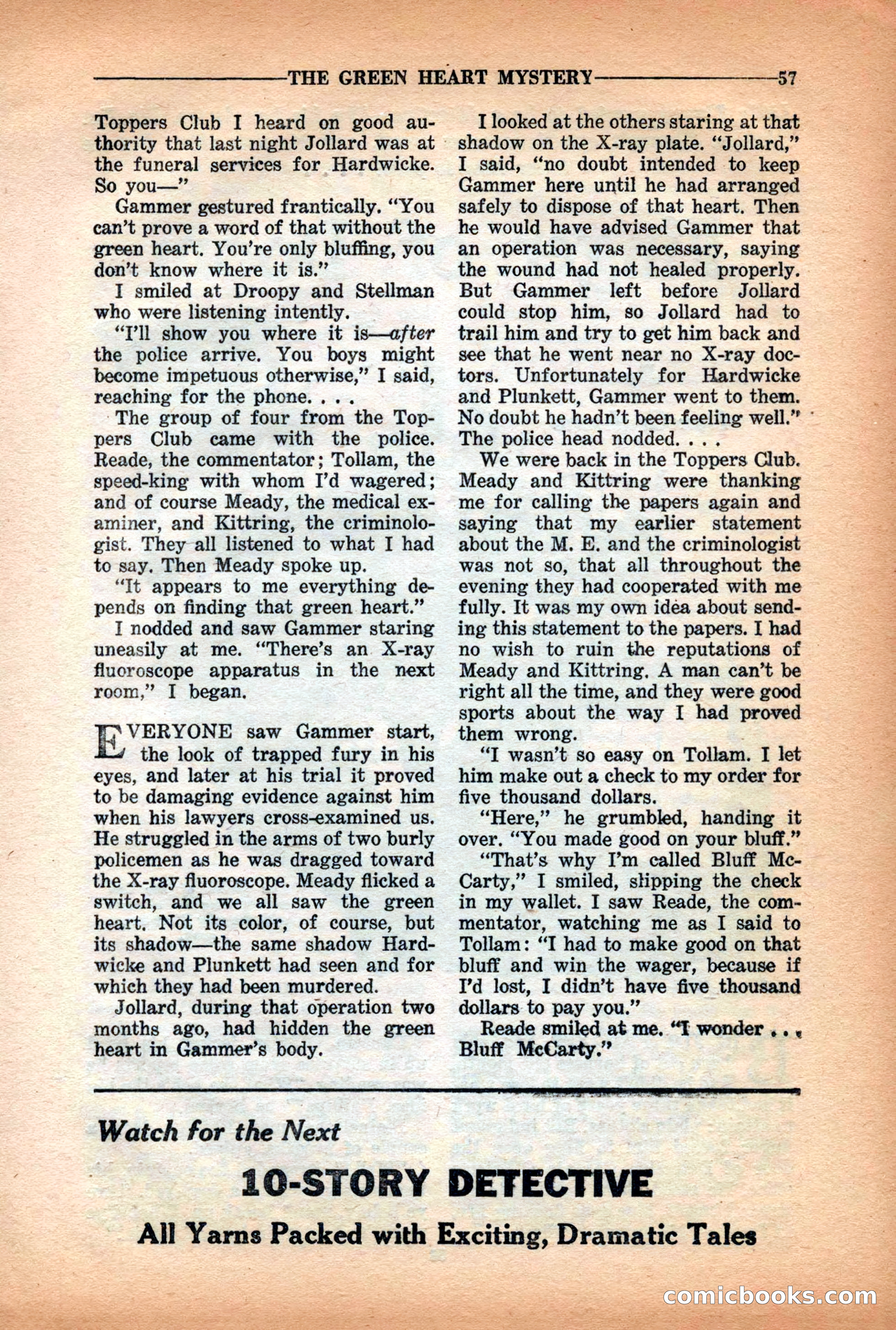 10-Story Detective Magazine Cover — page 59 of 116
